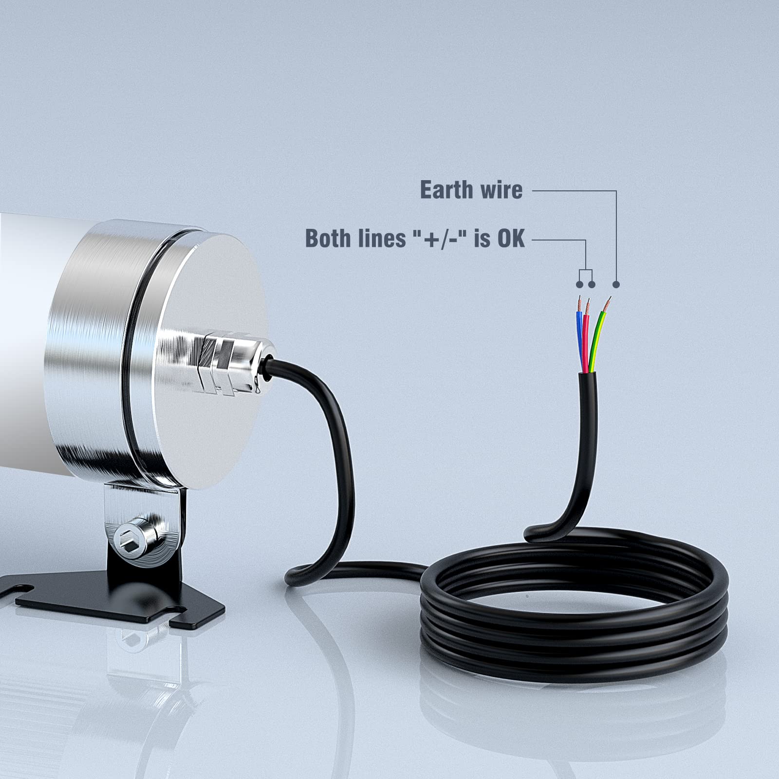 40W LED Machine Light Explosion Proof IP68 Waterproof 120V White CNC Tube Light for Industrial Workshops, Factories, and Metalworking Equipment