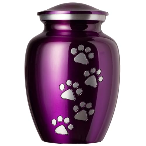 Deep Violet, Vertical Pewter Paws