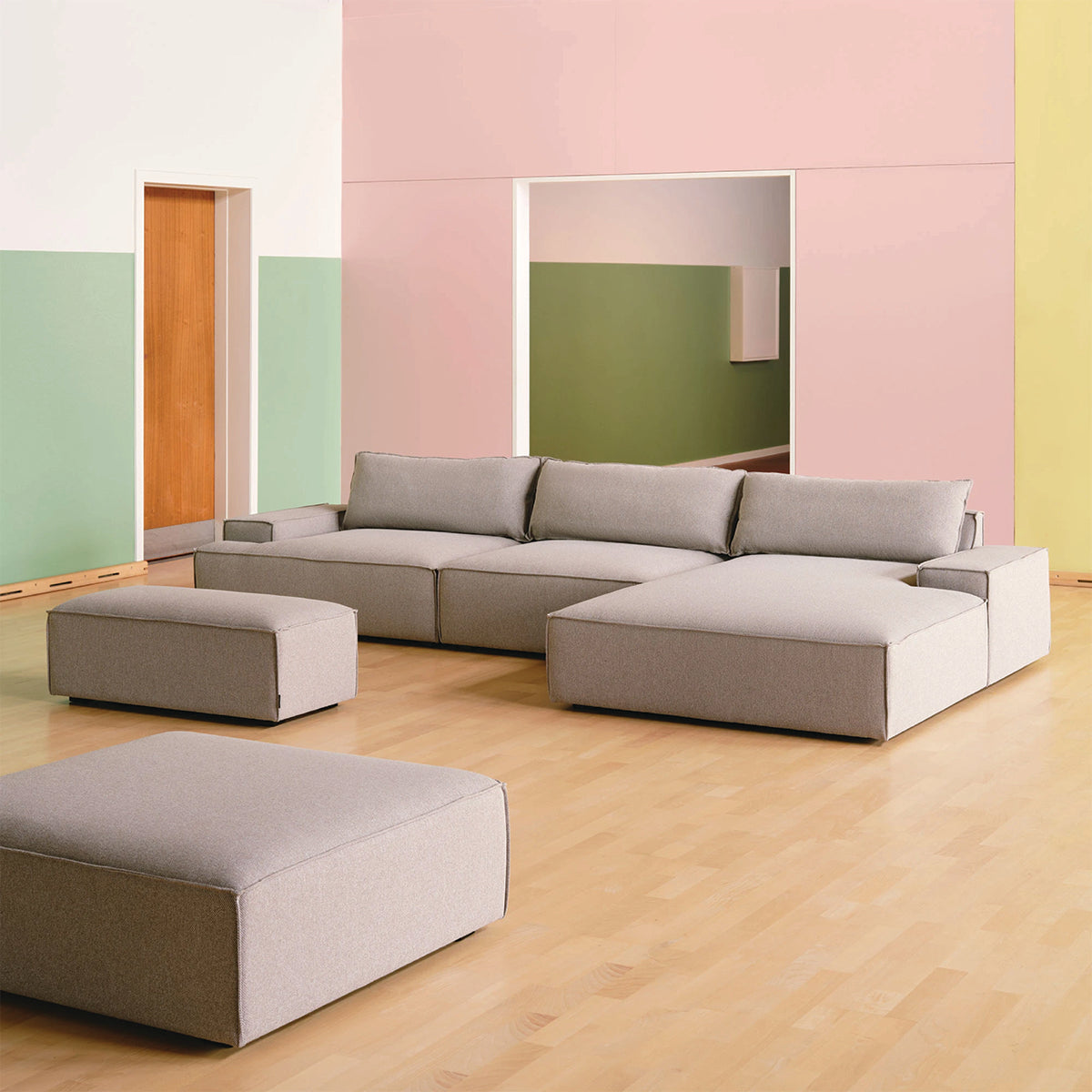 Daphne Fabric Modular Sofa - 1 Seater Left Arm Design for Living Room, Lounge & Small Spaces | Comfortable & Stylish Home Furniture