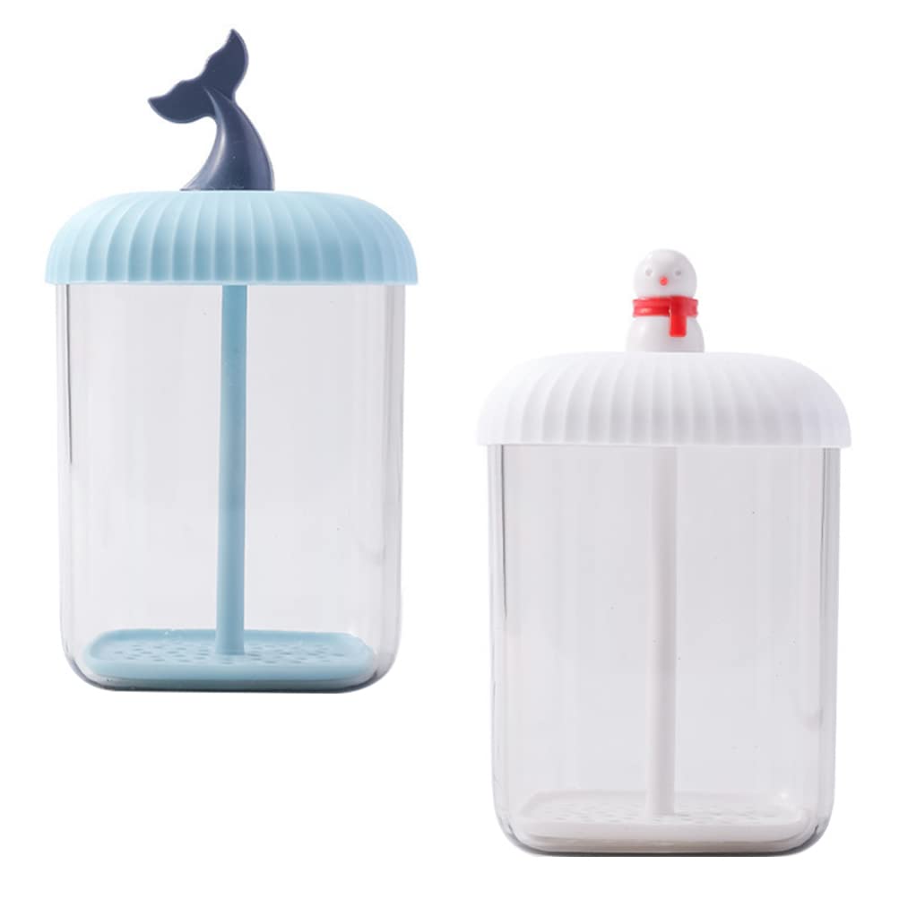 SOLUSTRE 2Pcs Foam Maker for Facial Cleanser - Skincare & Bubble Bath Tool