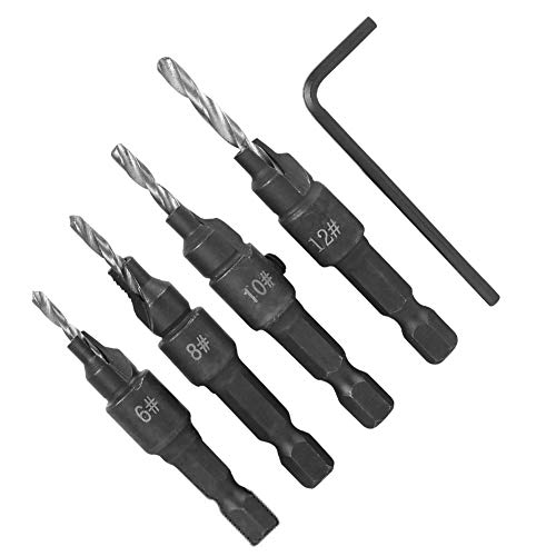 High Precision Black Drill Bit Kit for Woodworking & Industrial Use
