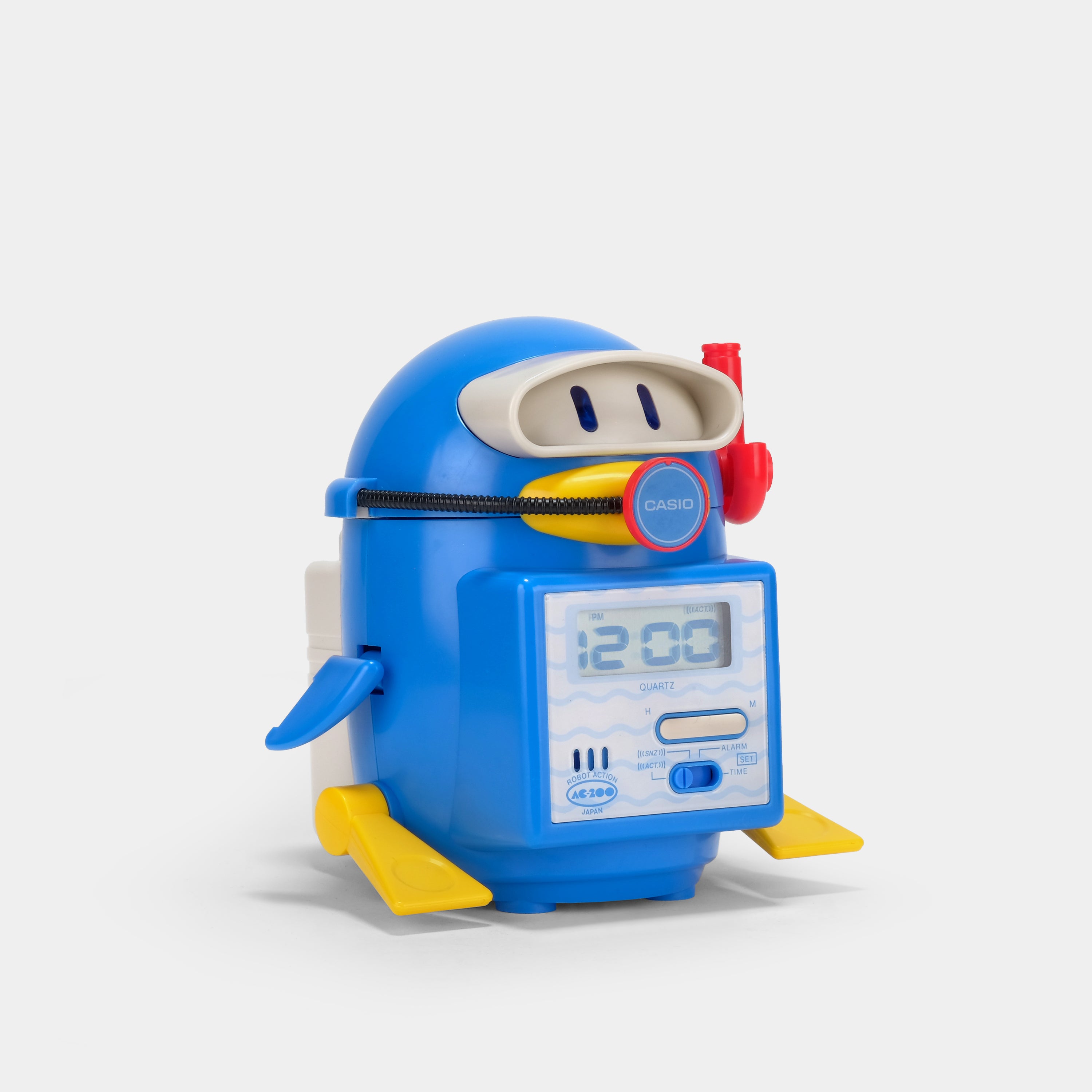 Casio AC200 Scuba Diving Penguin Alarm Clock - Waterproof Digital Watch for Divers, Kids & Collectors | Perfect for Underwater Adventures, Bedroom Decor & Gift Giving