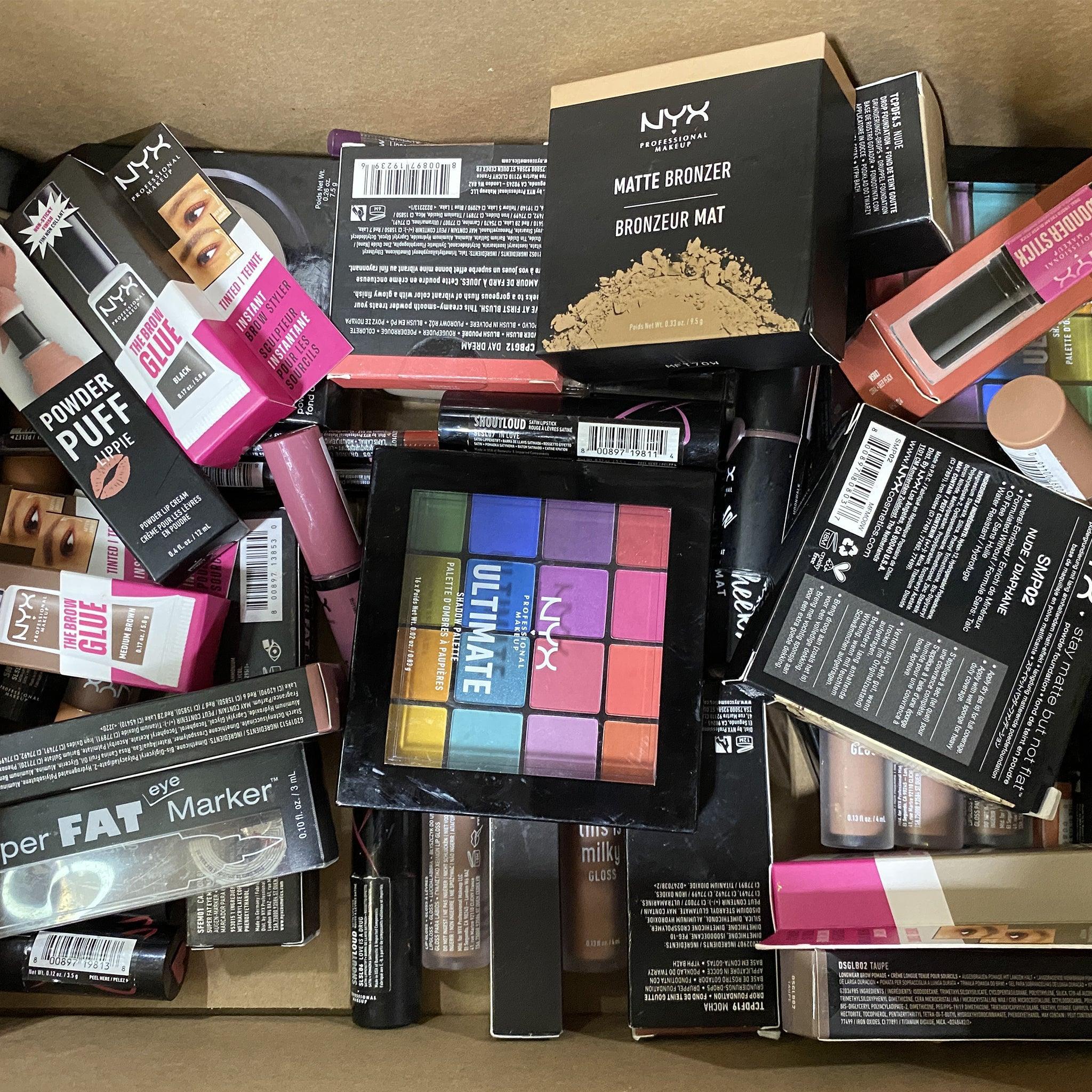 NYX Professional Makeup Kit - 50 Piece Assorted Cosmetic Set for Eyes, Lips & Face | Perfect for Makeup Artists, Beginners & Daily Beauty Routine