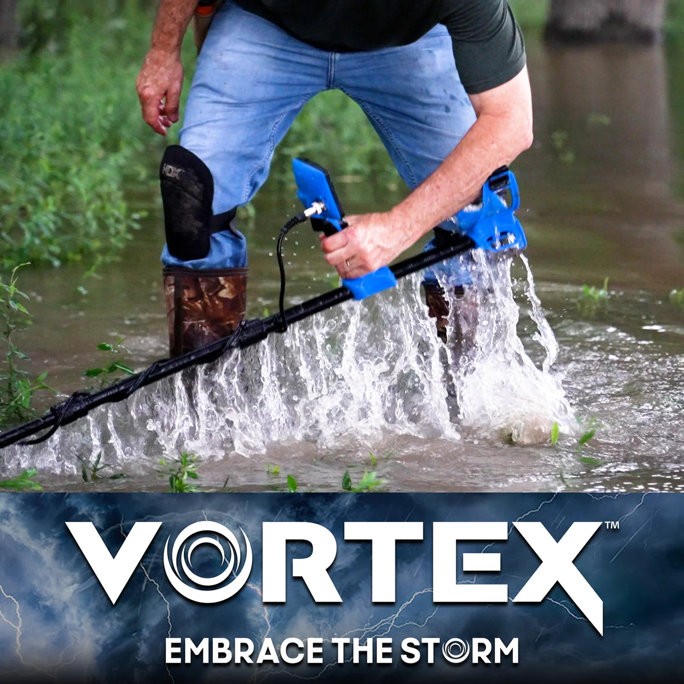 Garrett Vortex VX9 Multi-Frequency Waterproof Metal Detector for Beach, Gold & Treasure Hunting - Professional Underwater & Land Metal Detecting Equipment