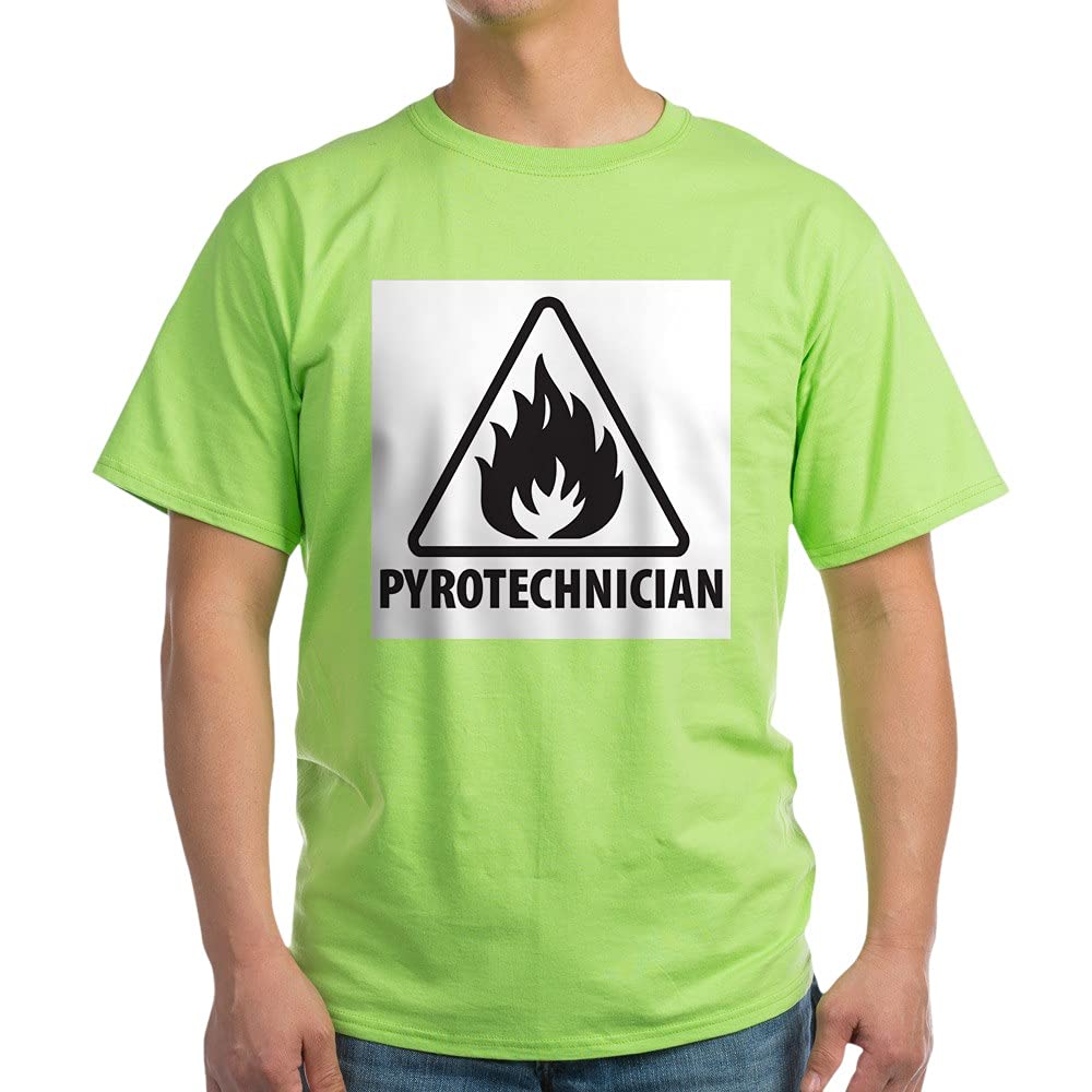 Pyrotechnician T-Shirt - 100% Cotton Comfortable White Tee for Firework Enthusiasts & Professionals - Perfect for Firework Shows, Events & Casual Wear