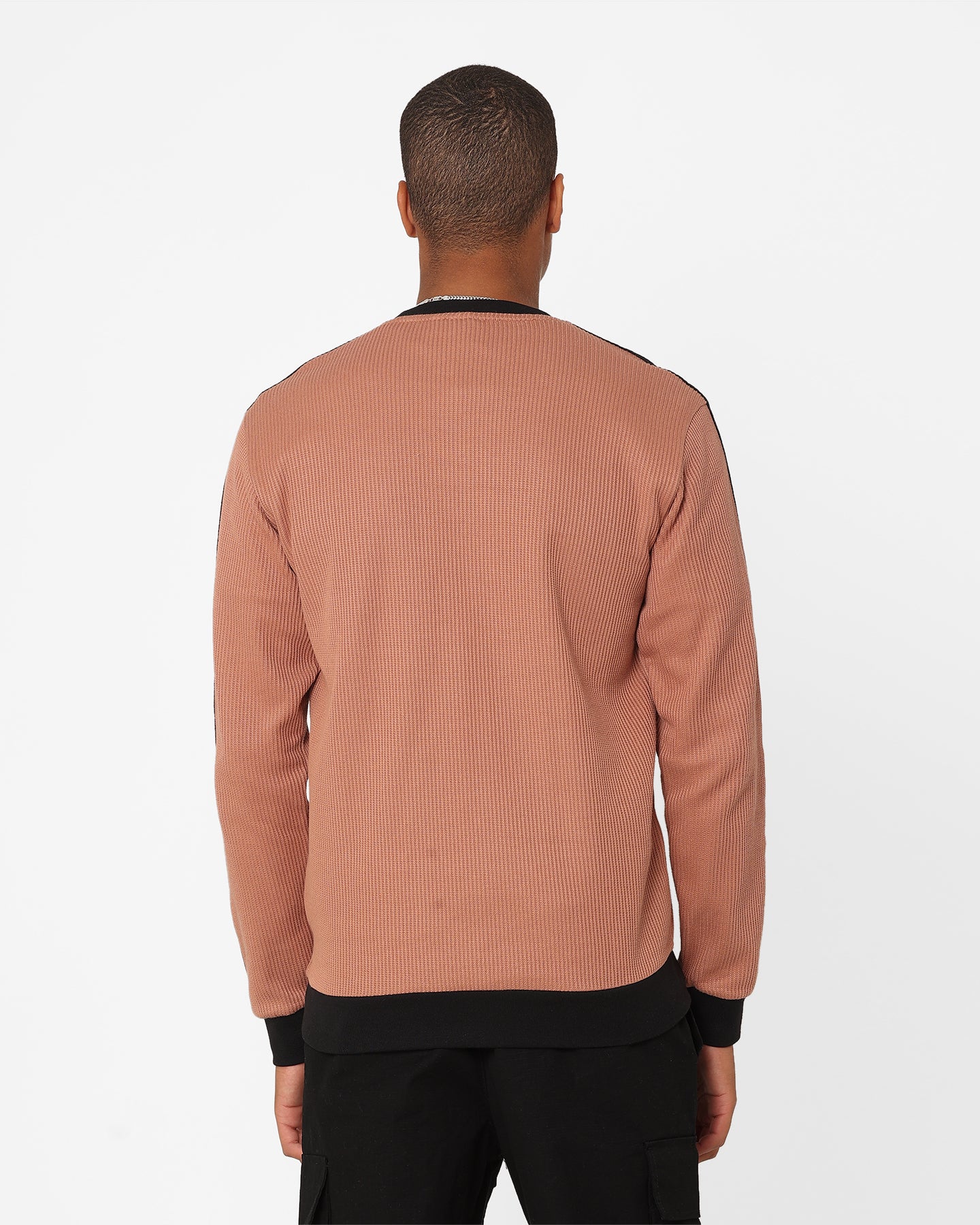 Adidas Adicolor Q2 Waffle Crewneck Sweatshirt - Clay Strata Color | Casual Streetwear for Men & Women | Perfect for Gym, Running & Everyday Wear
