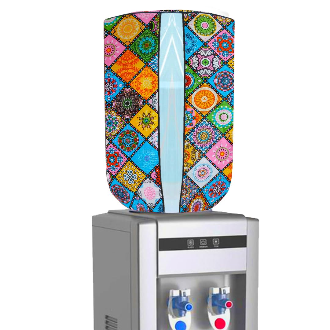 KANUSHI Industries® 20L Water Dispenser Bottle Cover with Water Level Indicator - Multi-Color (WD-DIG-B) - Perfect for Home, Office & Outdoor Use