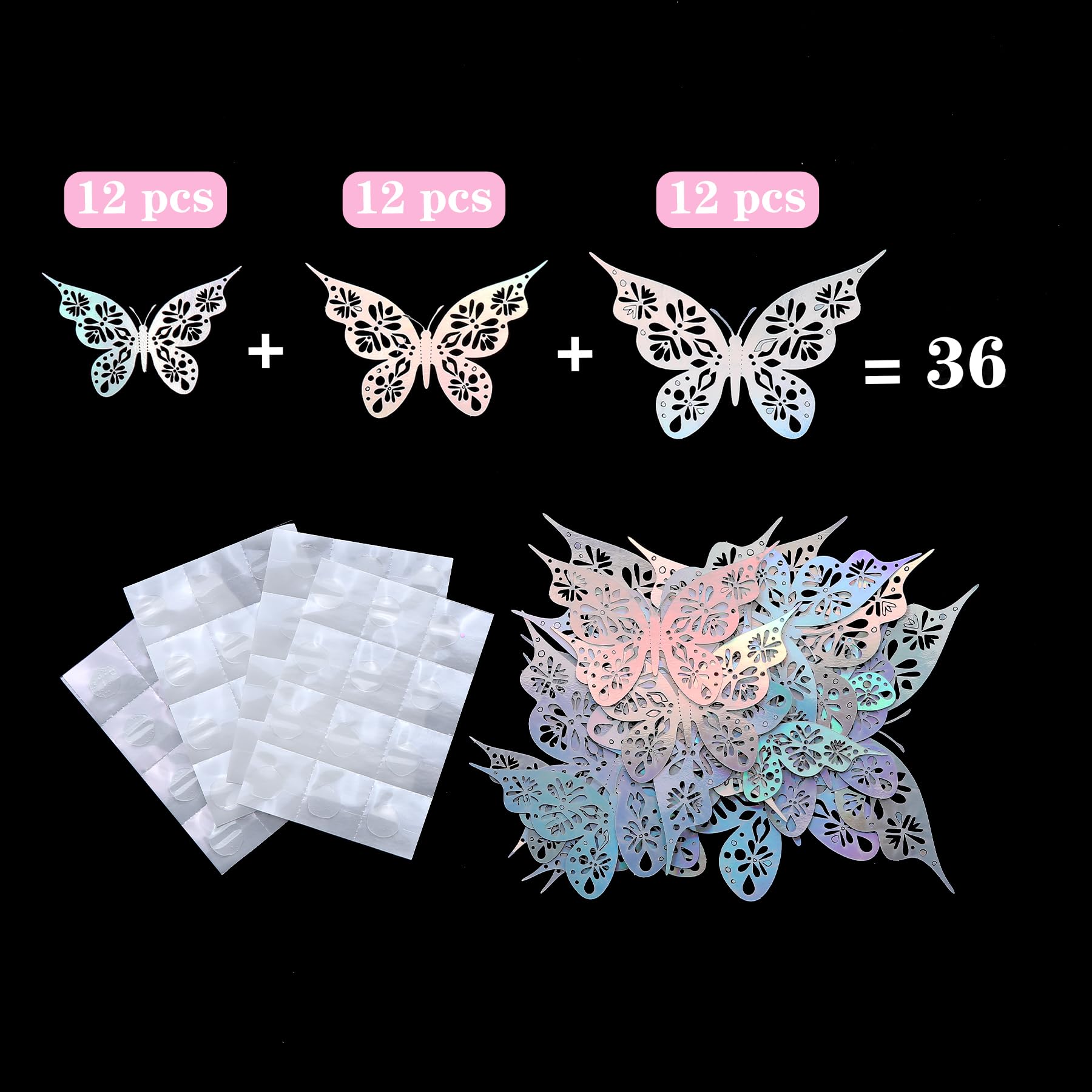 9ft Pink Butterfly Tulle Table Skirt for Rectangle & Round Tables - Tutu Tablecloth for Baby Showers, Girls Birthday Parties, Weddings & Cake Table Decorations - Perfect for Butterfly Theme Events & Dessert Displays