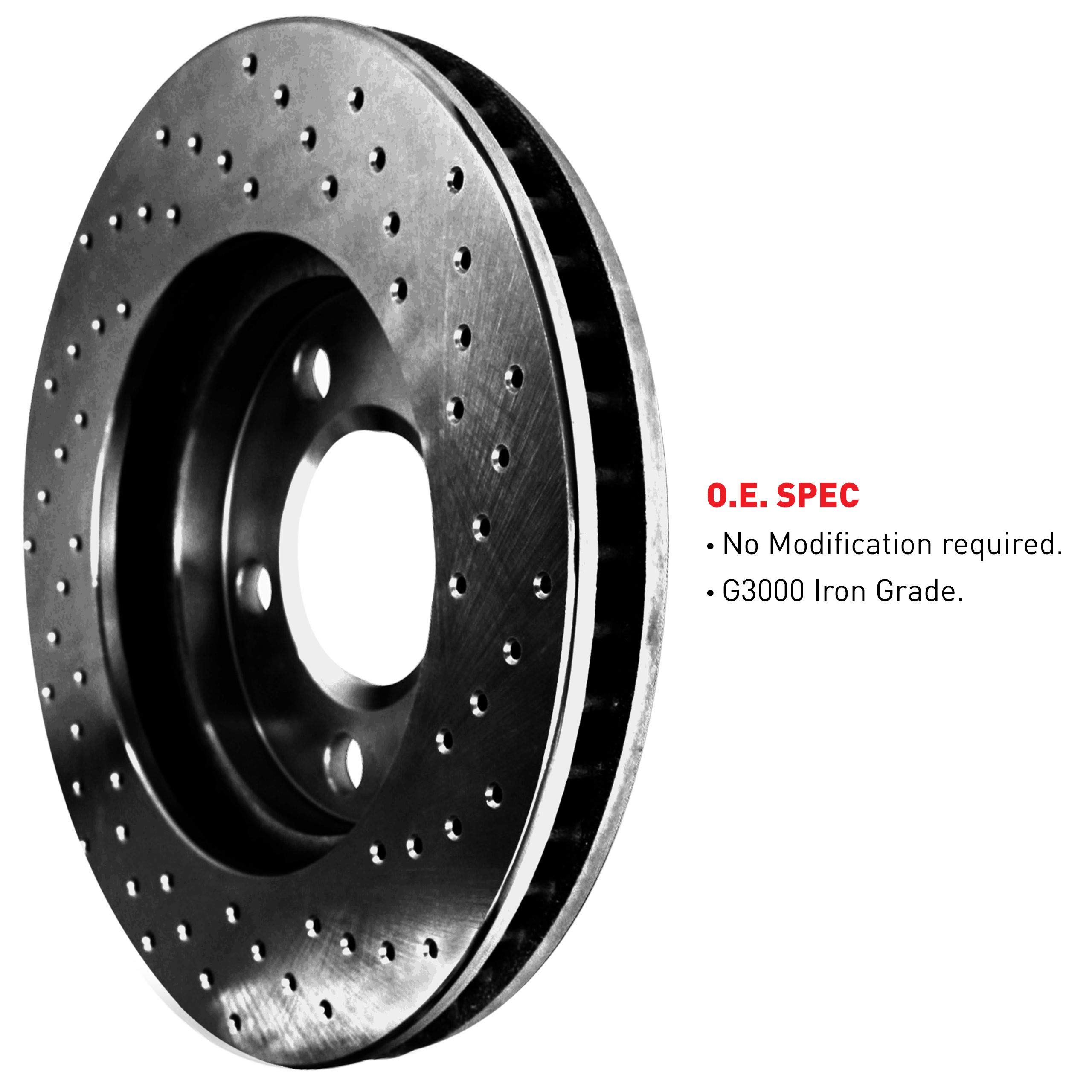 R1 Concepts Premium Front Brake Kit - Ceramic Brake Pads & Rotors for 1989-1994 Subaru Justy | High-Performance Braking for City Driving & Daily Commutes