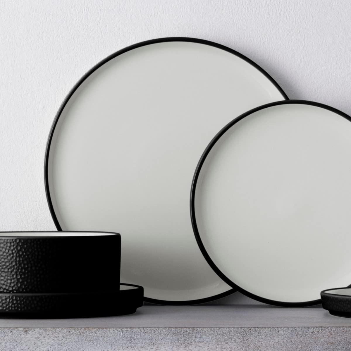 Noritake ColorTex Stone Black 9.75