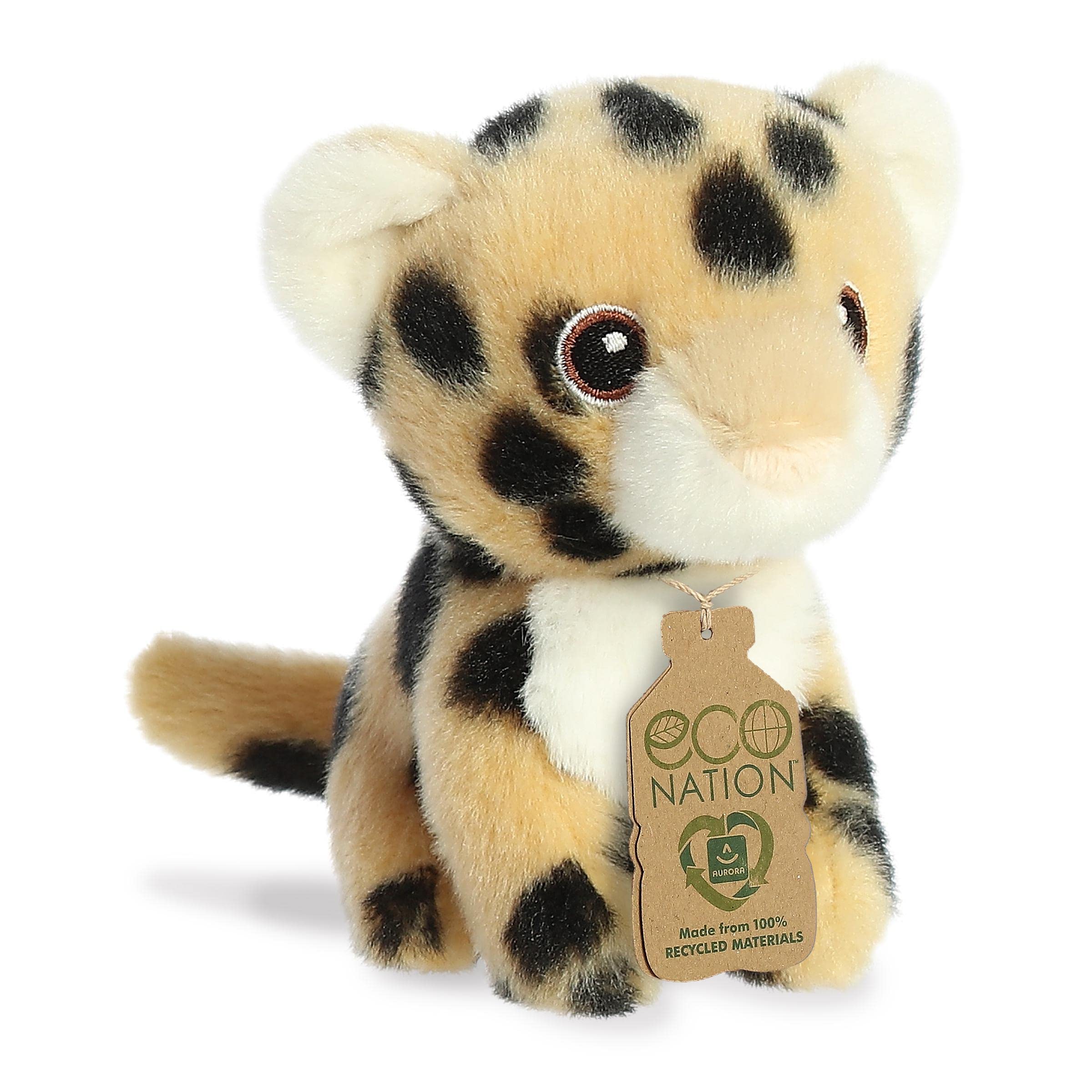 Eco-Friendly Mini Cheetah Stuffed Animal Toy - 5
