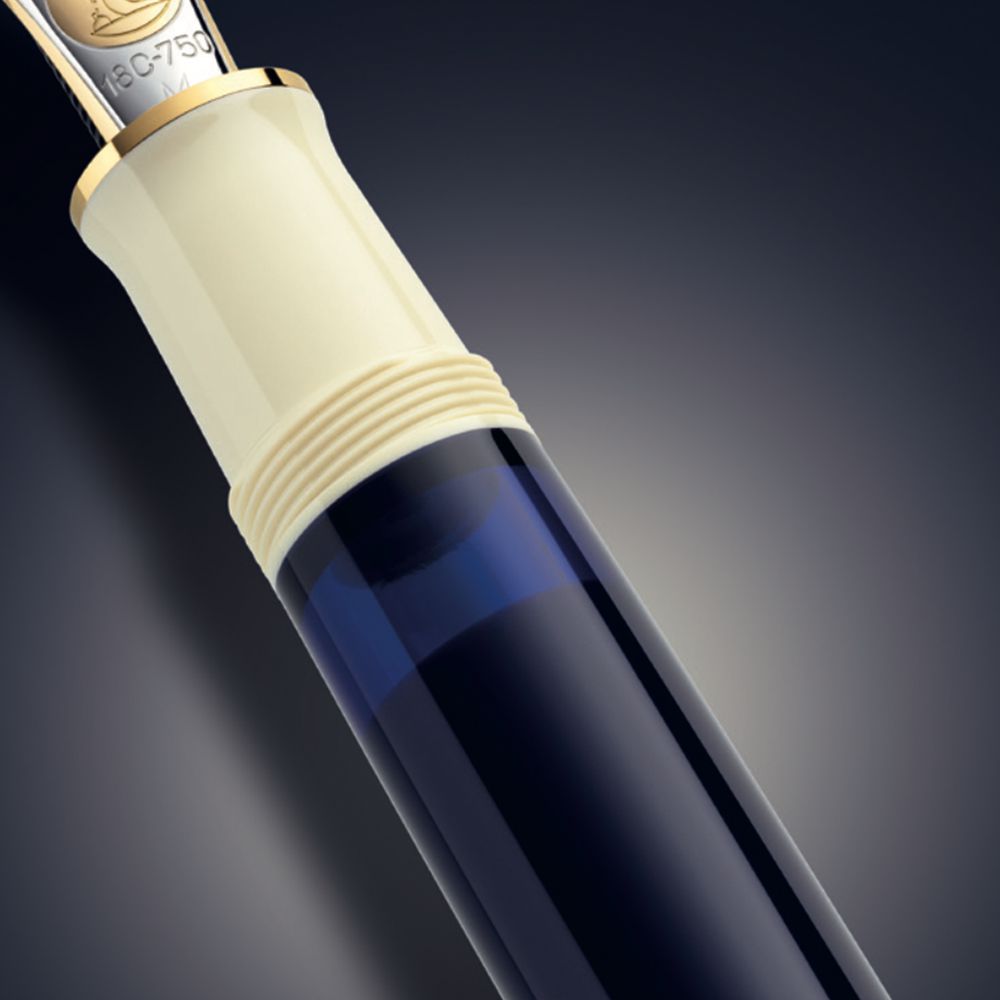 Pelikan Souverän M800 Fountain Pen - Cream Blue Special Edition (2024) | Luxury Writing Instrument for Collectors & Professionals | Perfect for Signatures, Calligraphy & Gift Giving