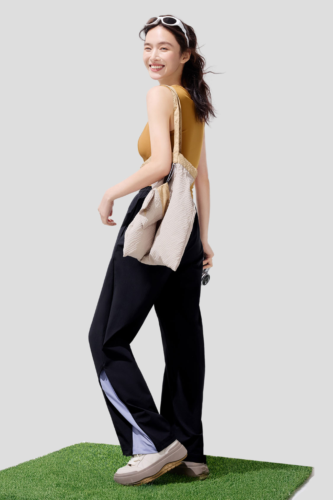Breeze Women's Loose Sun Pants UPF100+ - Lightweight Quick-Dry Beach Pants for Summer Outdoor Activities, Yoga, Travel & Vacation
