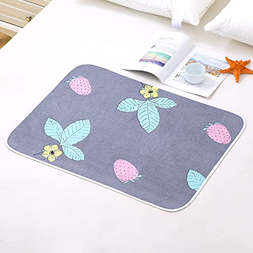 Soopowly Waterproof Mattress Pad - Reusable Washable Incontinence Bed Pad with Non-Slip Backing, Super Absorbent Underpad (39x55 Inch) for Adults, Elderly Care, Postpartum & Pet Protection