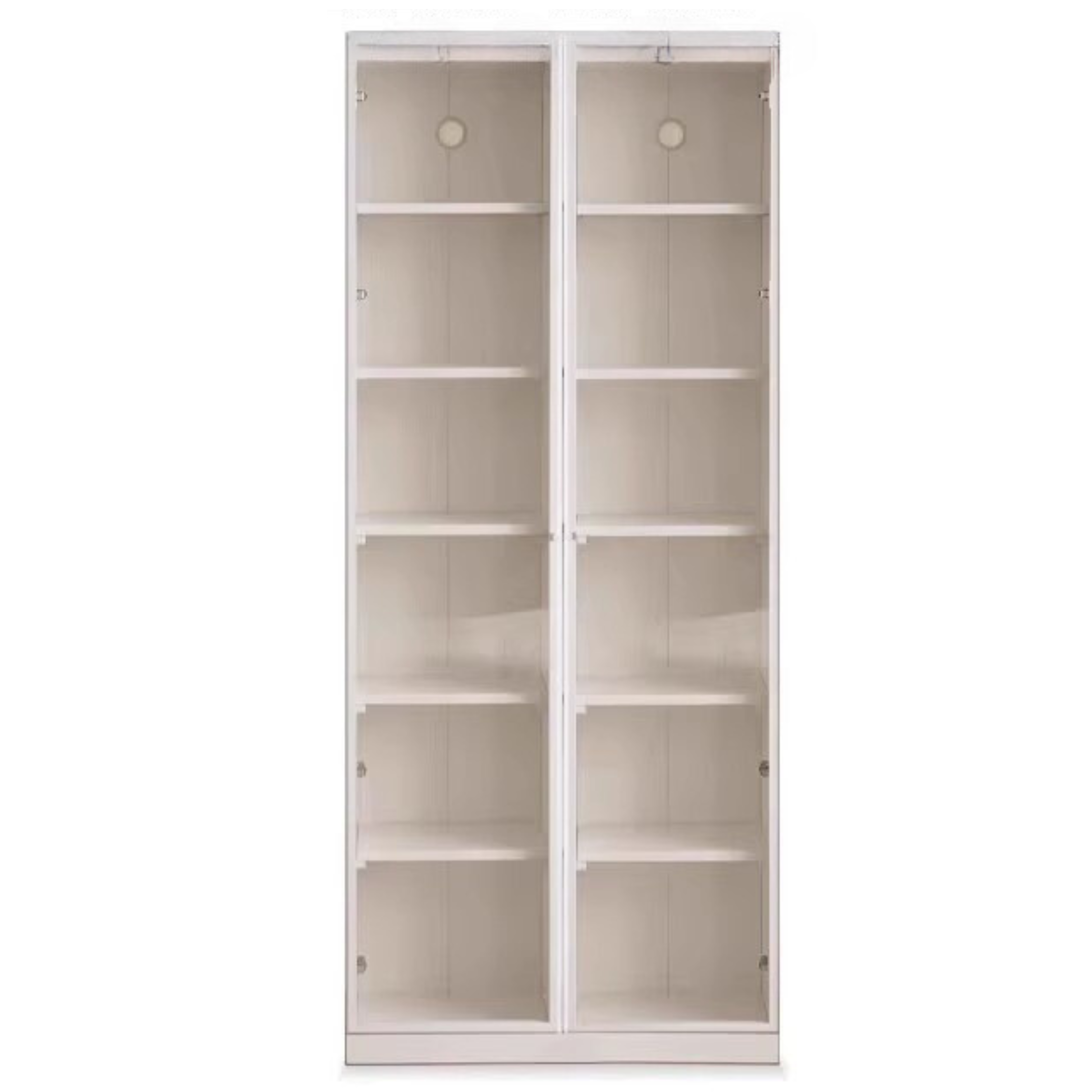 Solid Poplar Wood Bookcase - Wall to Ceiling Bookshelf with Adjustable Shelves for Home Office, Living Room & Library Storage