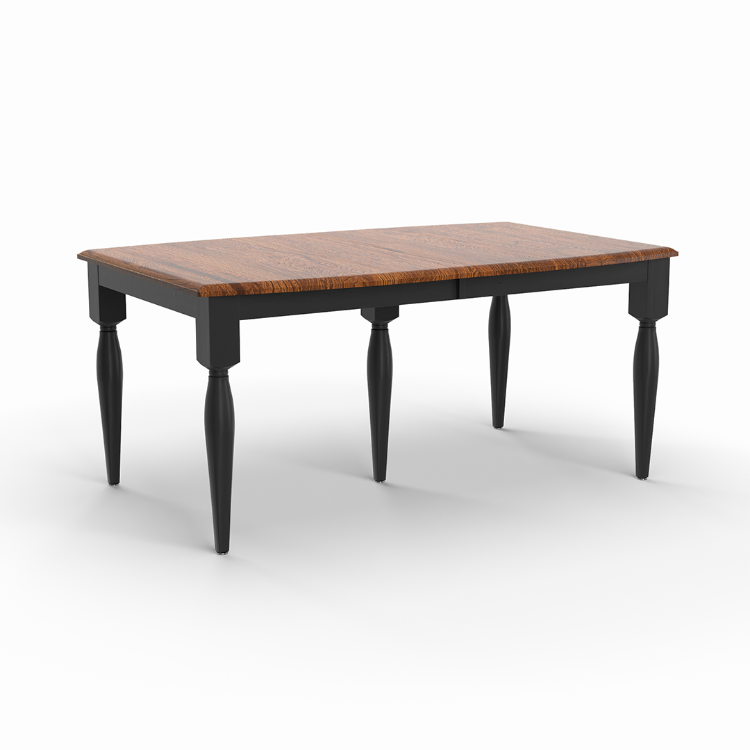 Michael's Elm Dining Table - Solid Wood Farmhouse Dining Table for 6 - Rustic Kitchen Table for Dining Room, Kitchen & Breakfast Nook