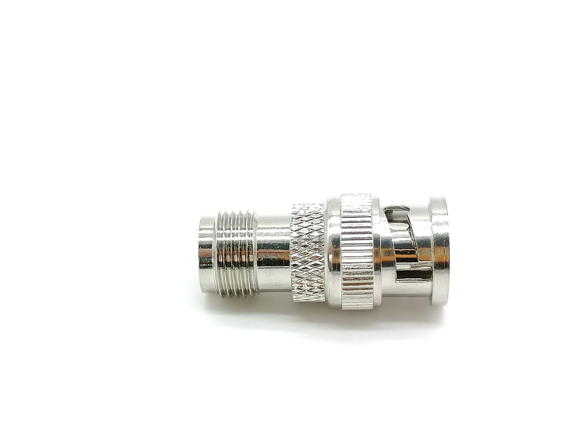 TNC to BNC Adapter Male to Female Straight Nickel Plated Coaxial Connector - Perfect for RF Antenna, CCTV, Ham Radio & Test Equipment Connections