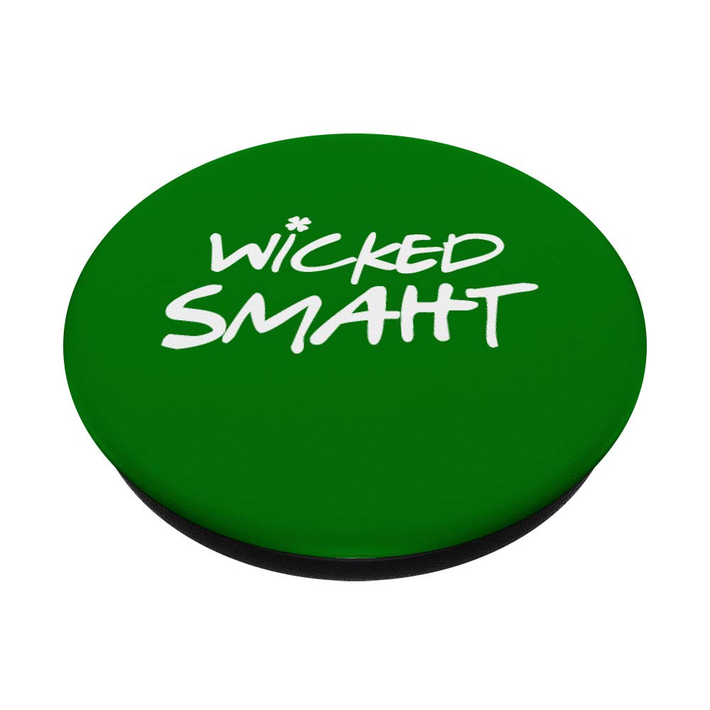 Boston For Life Wicked Smaht Southie Wicked Smart PopSockets Swappable PopGrip - Phone Grip Stand for iPhone, Samsung & Smartphones - Perfect for Selfies, Gaming & Daily Use