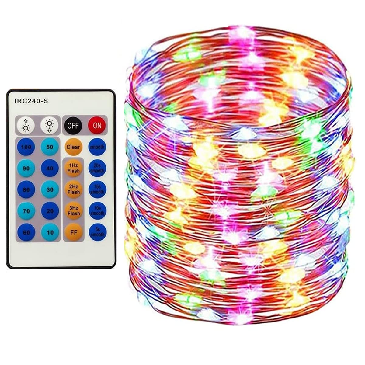 300 LED Dimmable Fairy Lights - 99ft Waterproof Plug-in String Lights with Remote Control for Outdoor Garden, Home Decor, Party, Wedding & Bedroom - Perfect for Christmas, Patio, Backyard & Indoor Ambiance