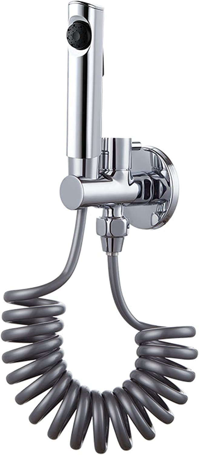 Portable Handheld Bidet Sprayer for Toilet - Adjustable Water Pressure Baby Diaper Sprayer, Feminine Wash & Pet Cleaning - Easy Install Faucet Attachment with Hose (Perfect for Bathroom Hygiene, Newborn Care & Pet Grooming)