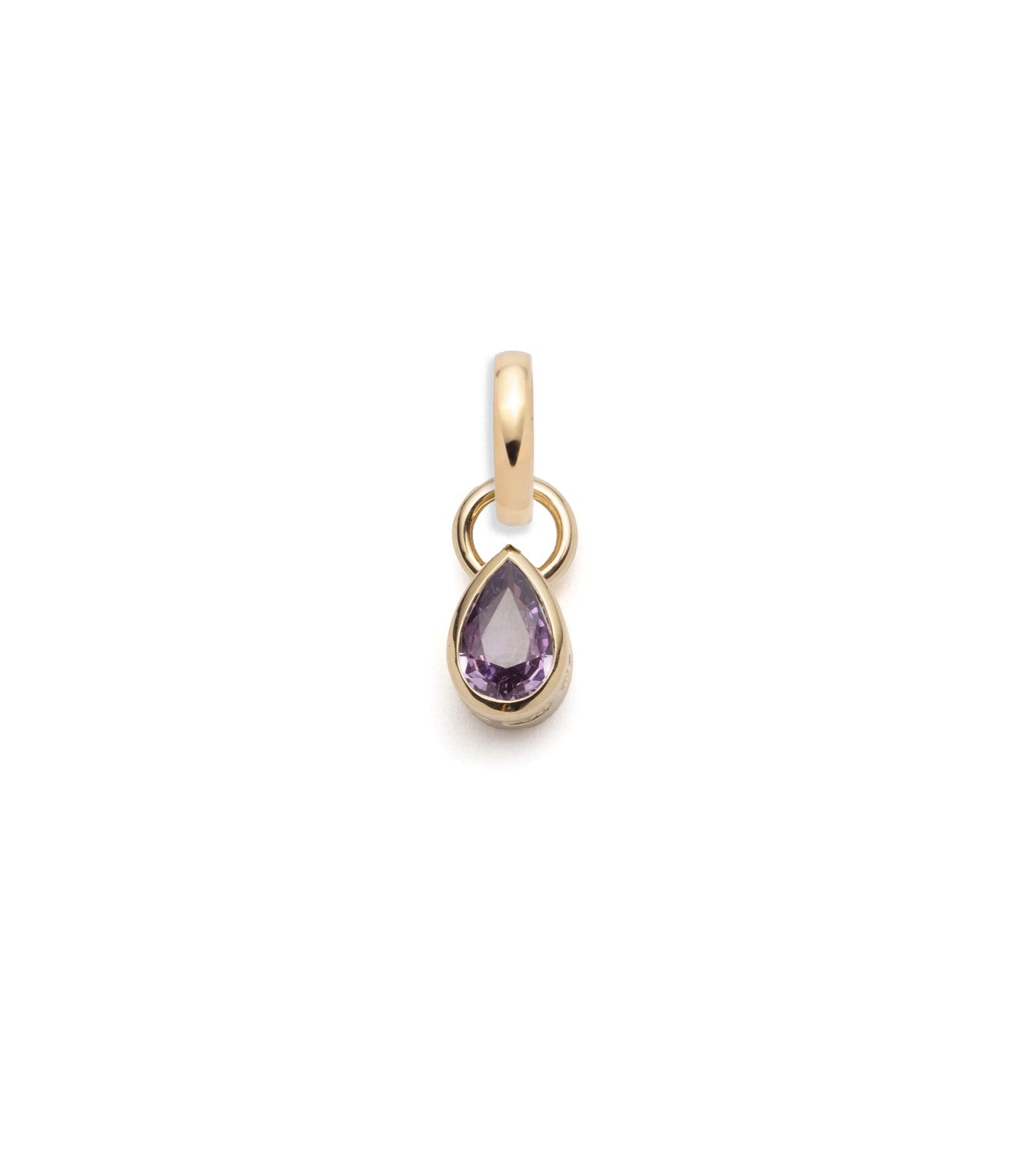 0.8ct Gemstone Pear Pendant Necklace with Annex Link - Forever & Always Matching Couple Jewelry for Anniversary, Valentine's Day & Romantic Gifts