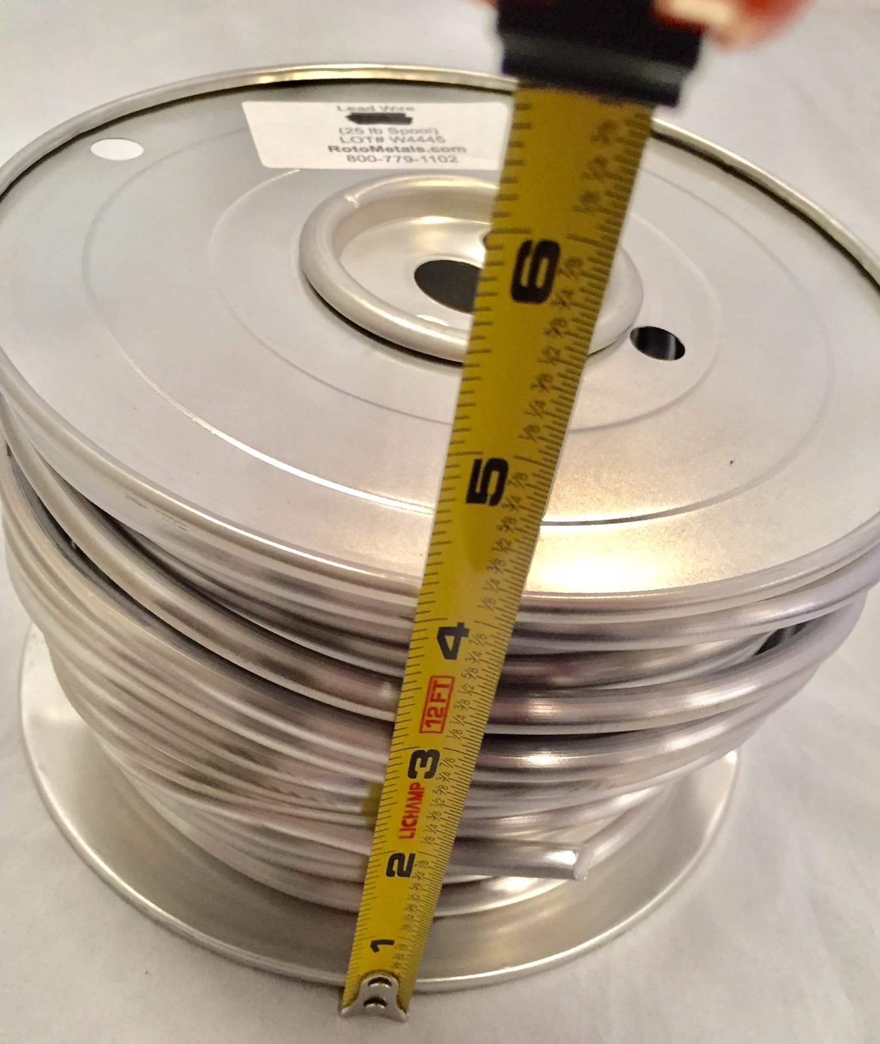 1/4 Inch Diameter Lead Wire - 25 lbs (Approx. 100 Feet) for Fishing Weights, Crafting & DIY Projects