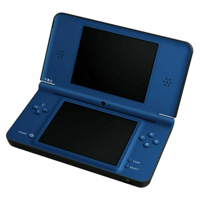 Nintendo DSi XL Midnight Blue Handheld Gaming Console - Portable Retro Gaming for Travel, Home & On-the-Go Entertainment