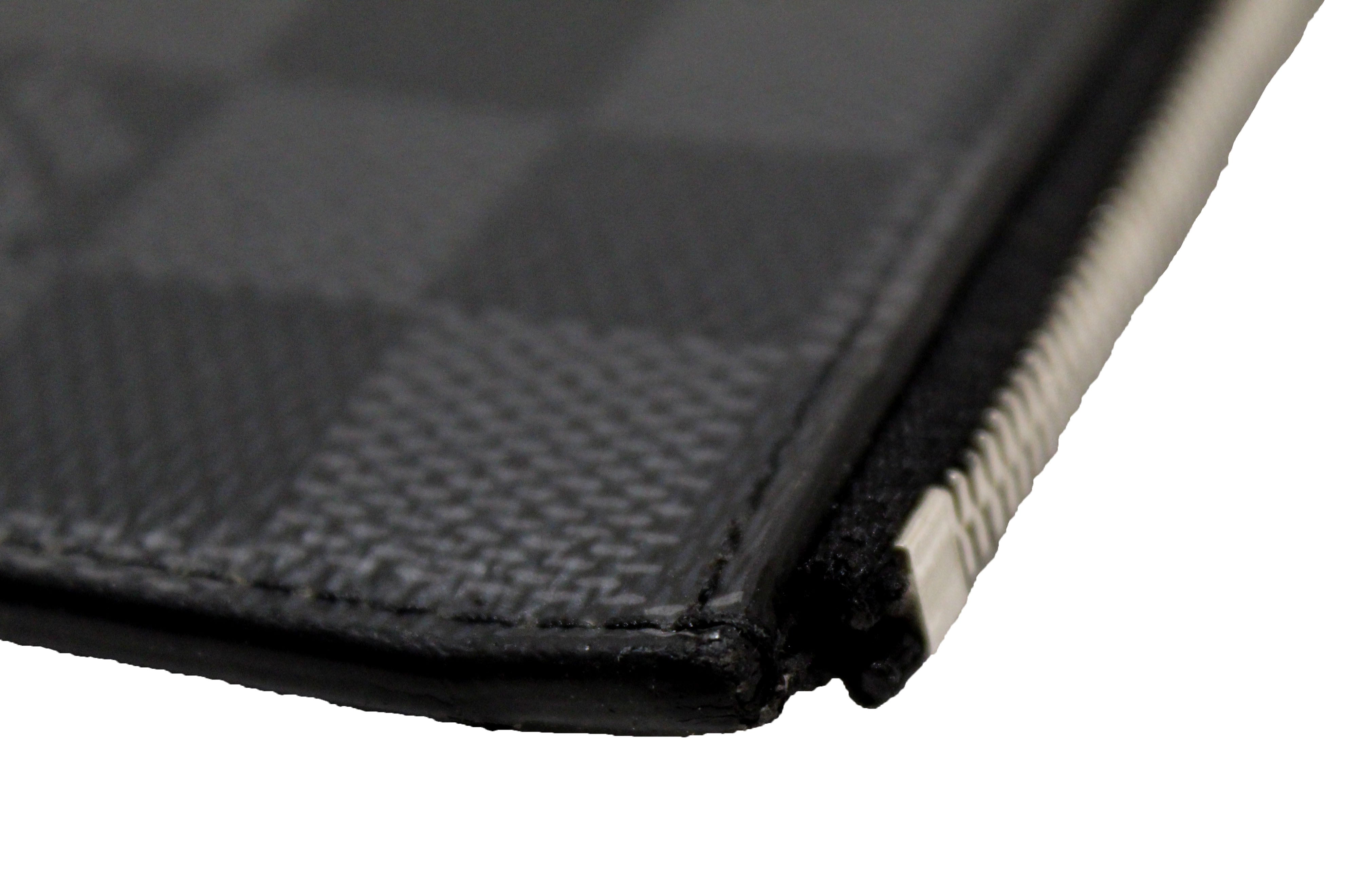 Authentic Louis Vuitton Damier Graphite Canvas Coin Card Holder Wallet - Slim RFID Blocking Credit Card Case for Men & Women | Perfect for Travel, Business & Everyday Use