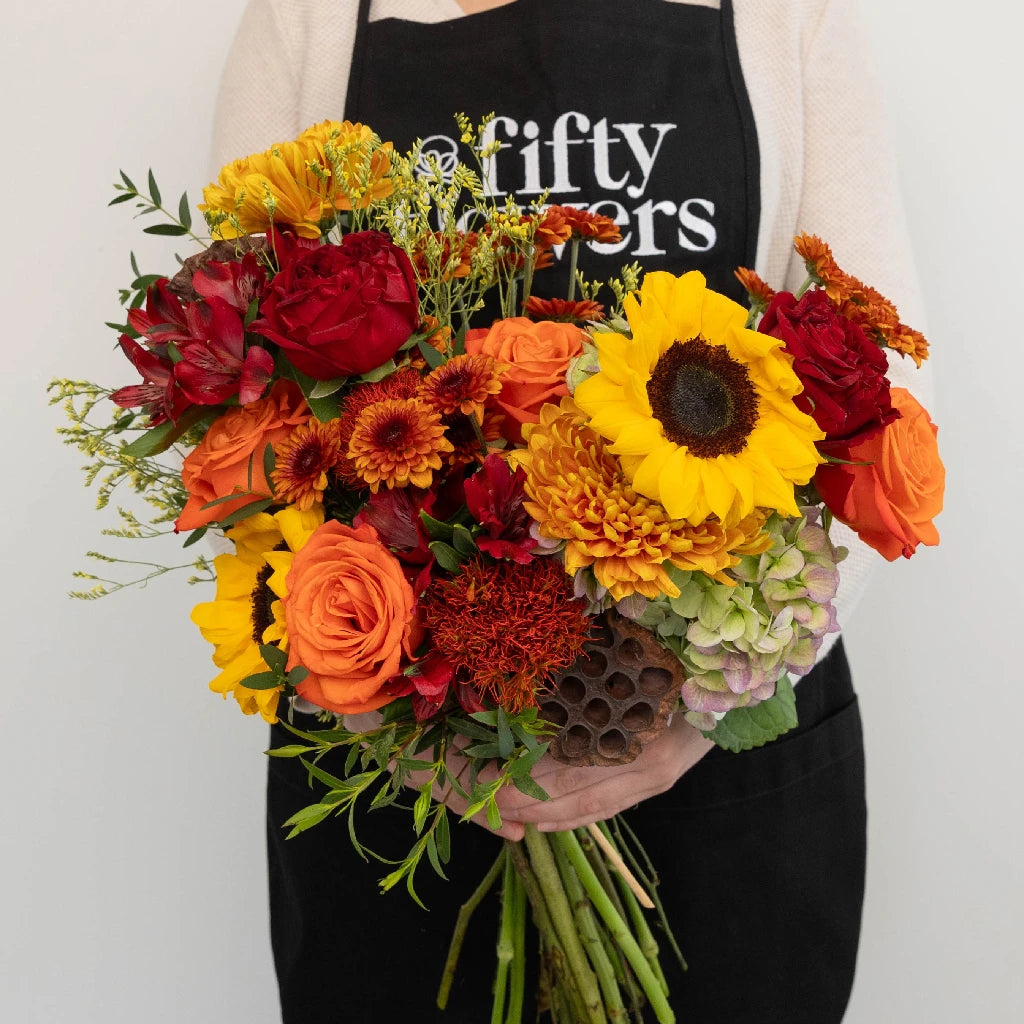 Autumn Dream DIY Flower Kit - Premium Artificial Floral Arrangement Set for Home Decor, Wedding, Party & Fall Centerpieces | Easy DIY Craft for Seasonal Decorations