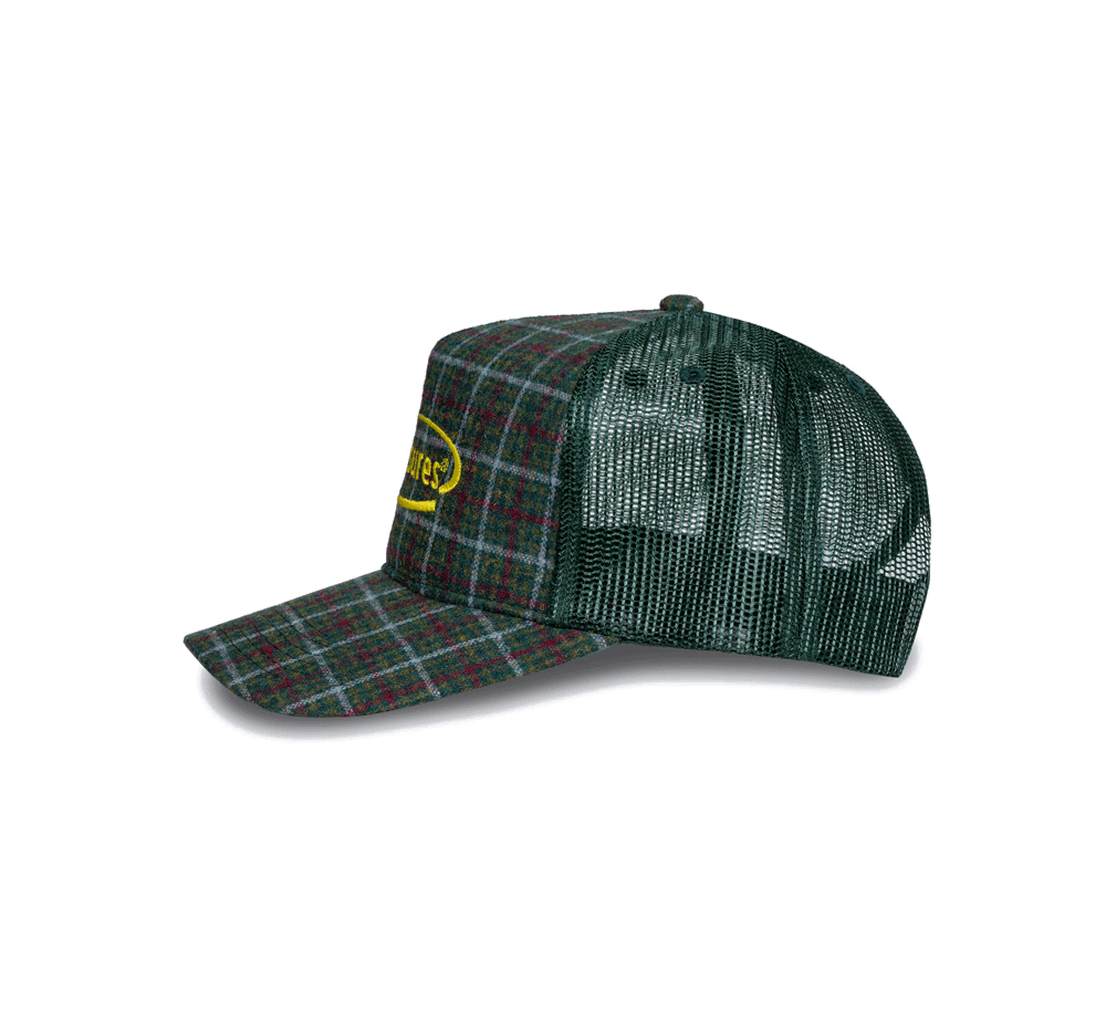 Stylish Plaid Trucker Hat for Men & Women - Trendy Checkered Snapback Cap for Outdoor Activities, Sports & Casual Wear