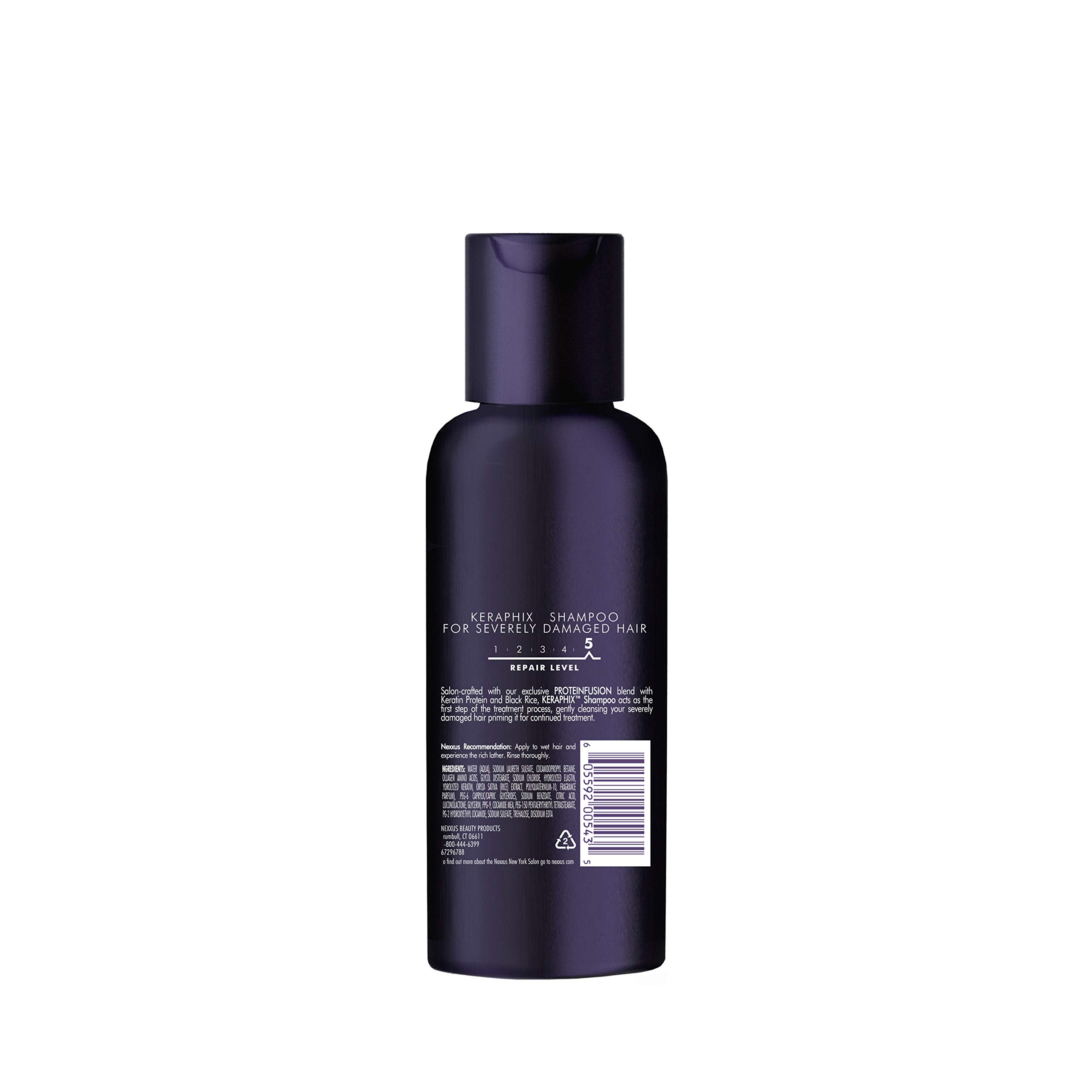 Nexxus Keraphix Repairing Shampoo for Damaged Hair - 3 oz Bottle (12 Pack of 2) - Deep Conditioning Treatment for Dry, Brittle Hair - Perfect for Salon-Quality Hair Care at Home