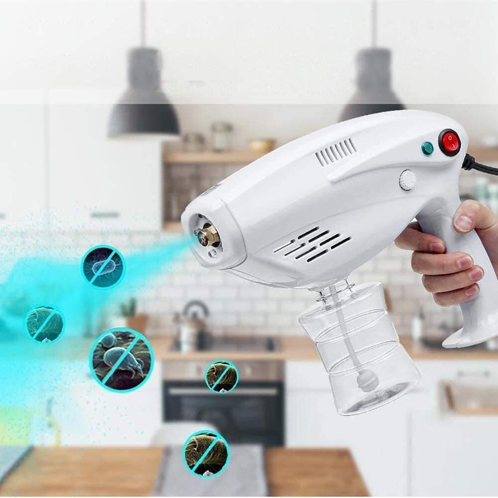 Portable Electric Nano Spray Gun with High-Temperature Steam Disinfection & Blue Light Hair Care - Air Purifier for Home, Office, Car | Perfect for Travel, Salon, and Pet Grooming