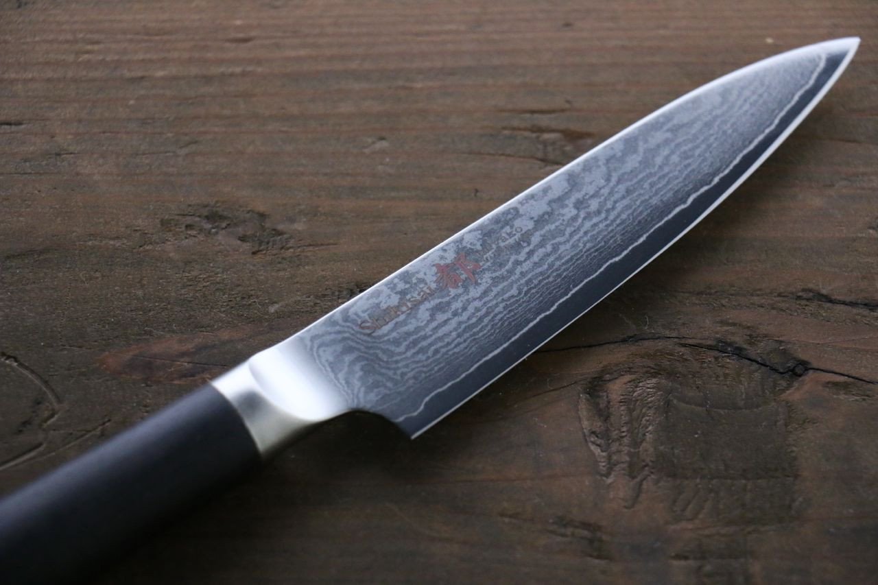 Premium Miyako AUS8 33-Layer Damascus Petty Utility Knife 110mm - Perfect for Slicing, Peeling & Precision Kitchen Tasks