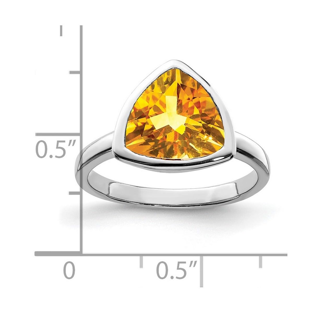 925 Sterling Silver Citrine Ring for Women - 2mm Wide Dainty Stackable Band, Elegant Birthstone Jewelry for Everyday Wear, Gift for Her, Anniversary, Birthday, or Special Occasions