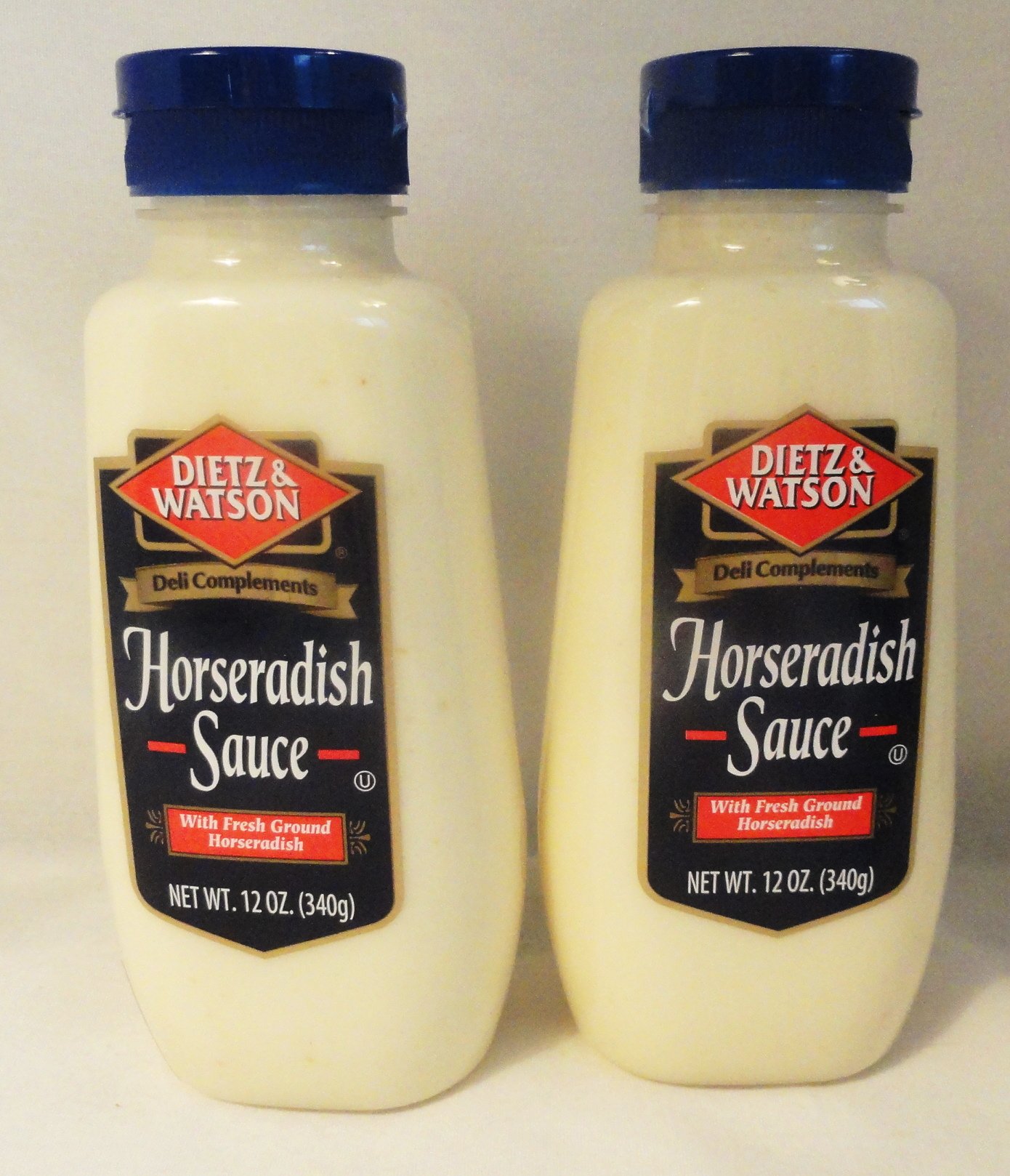 Dietz & Watson Horseradish Sauce - 12 oz (2 Pack) | Premium Spicy Condiment for Sandwiches, Roast Beef & Seafood | Gluten-Free & All-Natural Ingredients