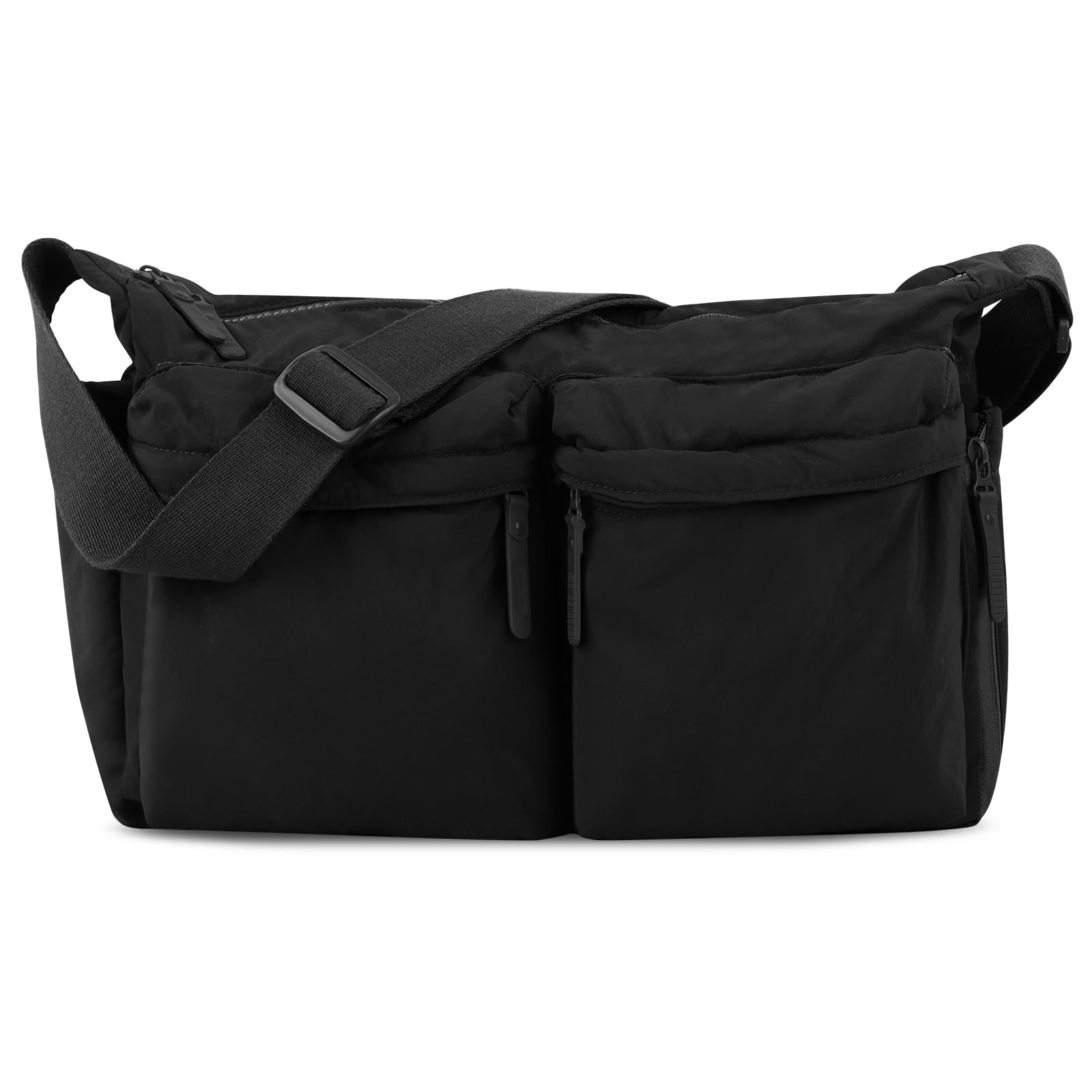 Lightweight Nylon Crossbody Messenger Bag for Women - Large Shoulder Tote Bag for School, Work & Travel - Perfect for Laptop, Books & Daily Essentials
