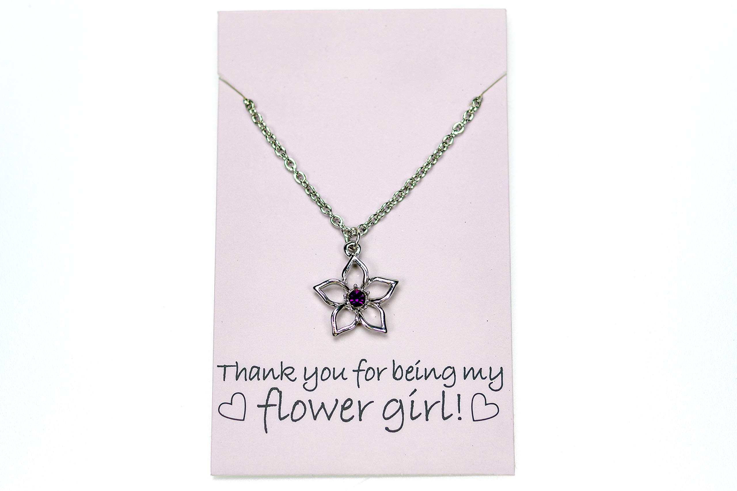 Best Flower Girl Gift Set - Tote Bag, Metal Necklace & Activity Kit for Weddings | Perfect for Flower Girls, Ring Bearers & Bridal Party Accessories