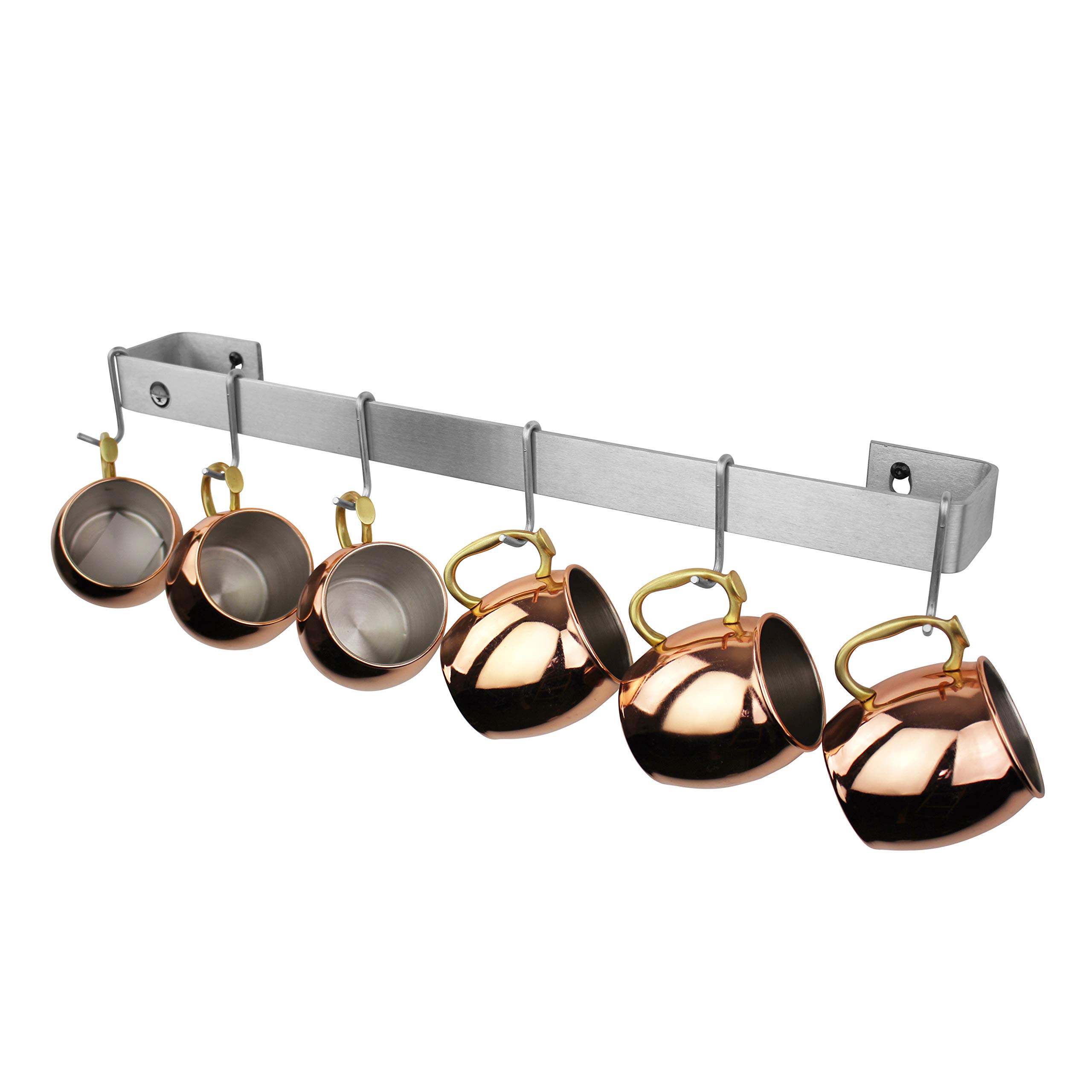 Enclume Handcrafted 30-Inch Stainless Steel Utensil Bar Wall Rack - Premium Kitchen Organizer for Spoons, Ladles & Cooking Tools - Perfect for Farmhouse, Restaurant & Home Kitchen Storage