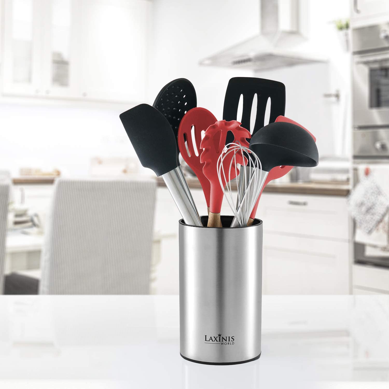 Stainless Steel Kitchen Utensil Holder & Organizer - 7