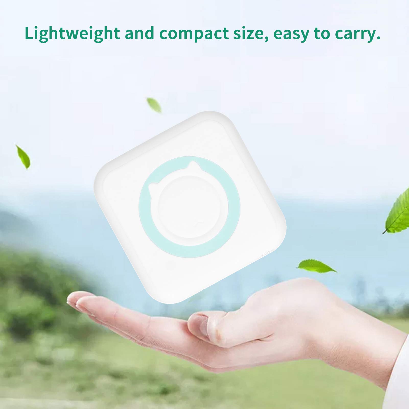 Portable Thermal Label Printer for Barcode, Shipping & Address Labels - Green | Ideal for Small Business, Warehouse & Home Office Use