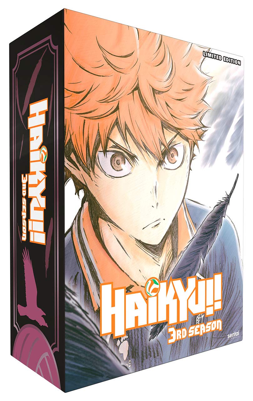 Haikyu!! Volleyball Anime Season 3 Premium Box Set - Complete DVD/Blu-ray Collection with Bonus Content - Perfect for Anime Fans and Sports Enthusiasts