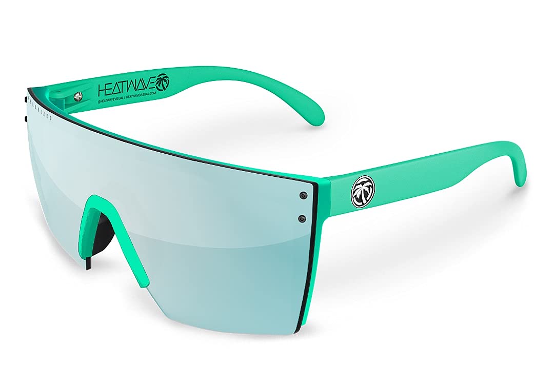 Heat Wave Visual Laser Z87 Safety Sunglasses - ANSI Certified, Colored Frame for UV Protection - Perfect for Outdoor Work, Sports, and Driving