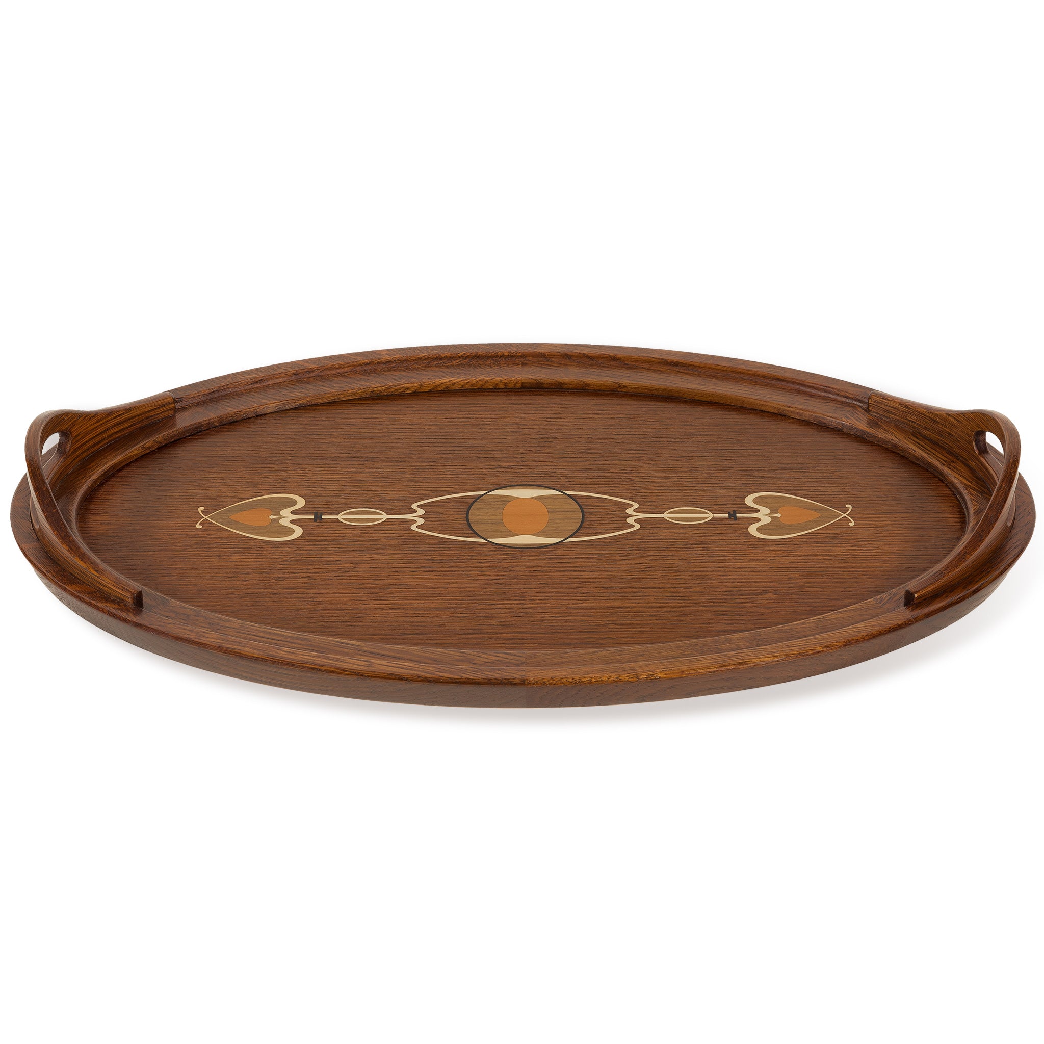 Harvey Ellis Oval Tray - Elegant Decorative Serving Tray for Coffee Table, Dining, and Home Decor - Perfect for Entertaining Guests, Displaying Jewelry, or Organizing Essentials