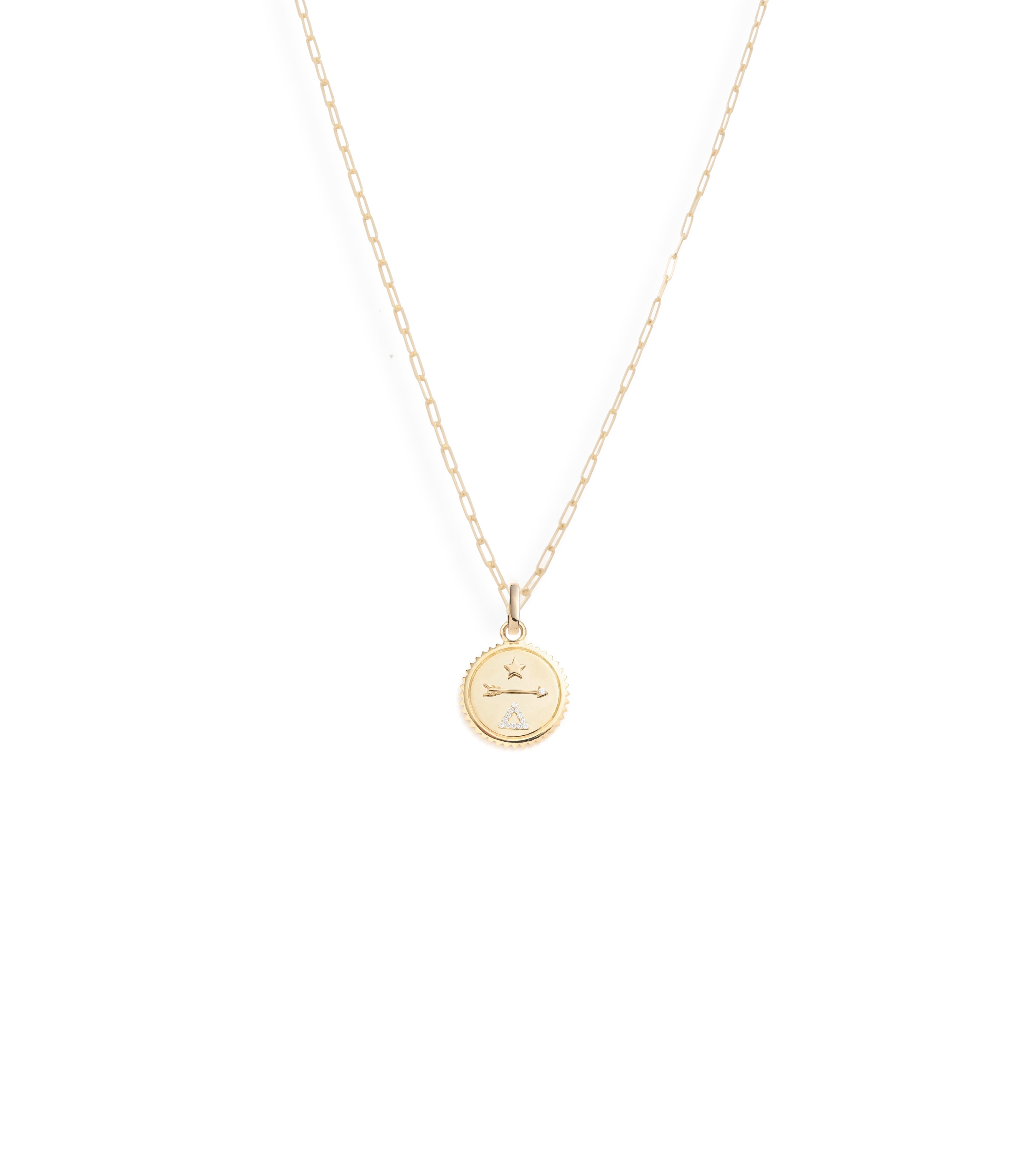 Dream Super Fine Clip Necklace - 14K Yellow Gold Diamond Pendant Necklace for Women, Elegant Everyday Jewelry Gift for Her | Perfect for Date Nights, Weddings & Special Occasions