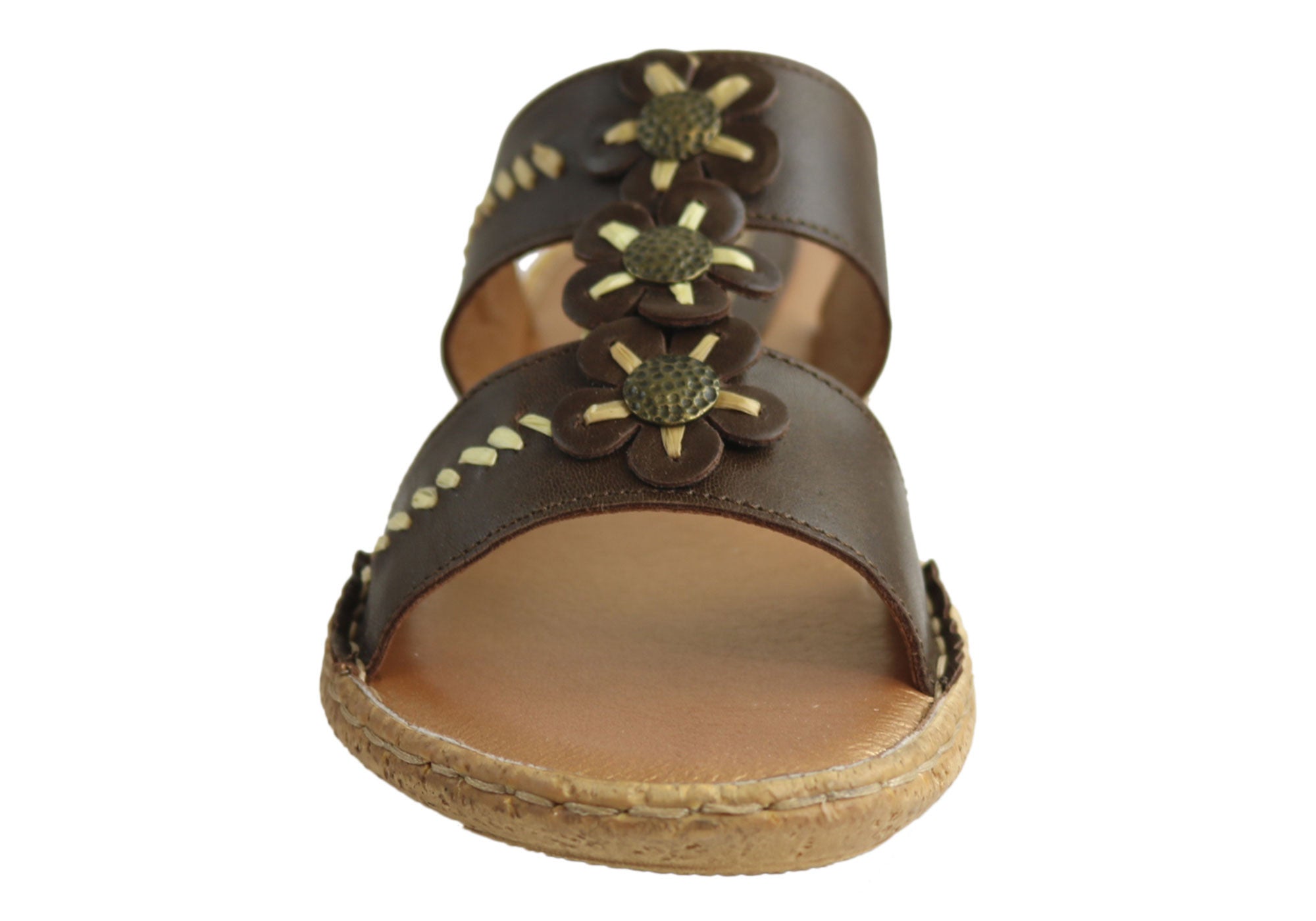 Country Jacks C391 Women's Comfort Sandals - Italian Made Leather Summer Sandals for Walking, Travel & Beach Vacations