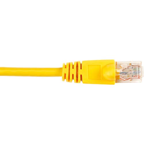 Black Box Cat6 Ethernet Patch Cable - Stranded Yellow High-Speed Network Cable for Home Office & Data Center Connectivity | Reliable RJ45 Cable for Computers, Routers, Switches & Gaming Setups