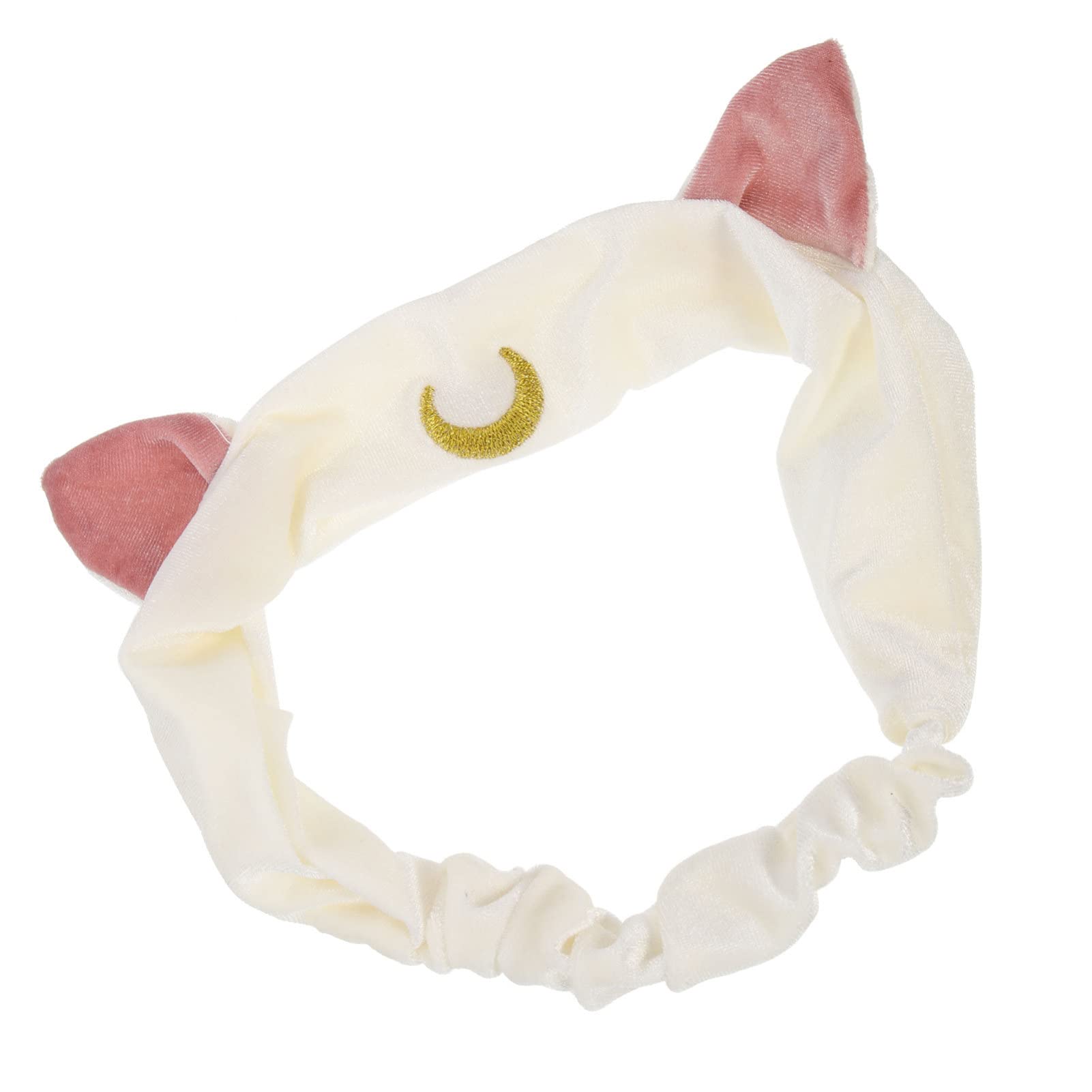 **Minkissy Cat Ear Headband for Makeup & Skincare - Soft Water Absorbing Hairband for Face Washing, Hijab & Spa - Elastic Headwrap for Girls & Women (Perfect for Beauty Routines, Spa Days & Home Relaxation)**