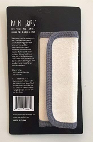 Palm Grips® - Non-Slip Gym Hand Grips for Weightlifting & Exercise Equipment - Soft Microfiber/Chamois with Silicone Backing & Velcro Closure - Machine Washable - Perfect for CrossFit, Powerlifting & Home Workouts