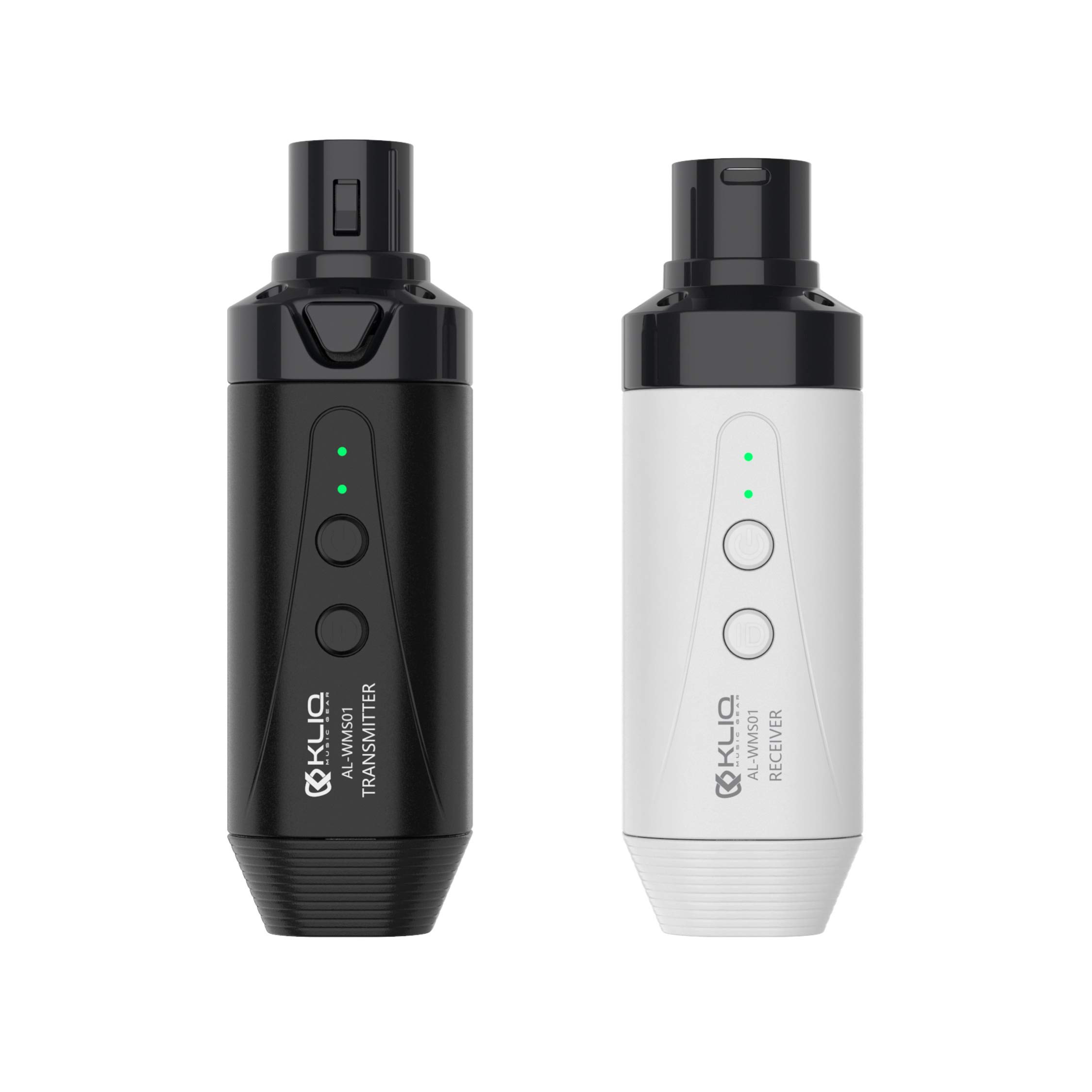 KLIQ Airlink 5.8GHz Rechargeable Wireless Microphone System - Professional Transmitter & Receiver Set for Karaoke, Live Performances & Public Speaking - Long Range Wireless Mic with Clear Audio