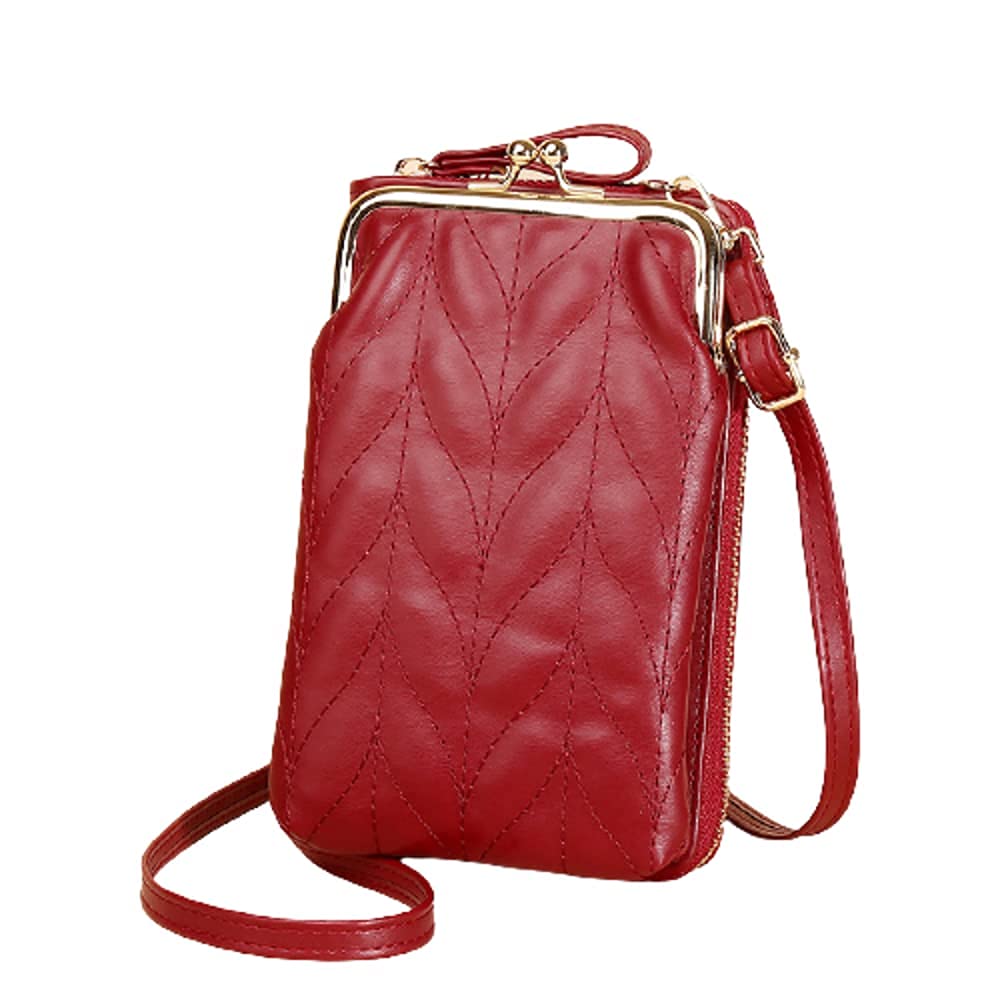 Hanbella Women's Crossbody Phone Bag - Small Shoulder Purse with 14 Credit Card Slots & RFID Protection - Stylish Wallet Handbag for iPhone, Android Phones - Perfect for Shopping, Travel & Daily Use